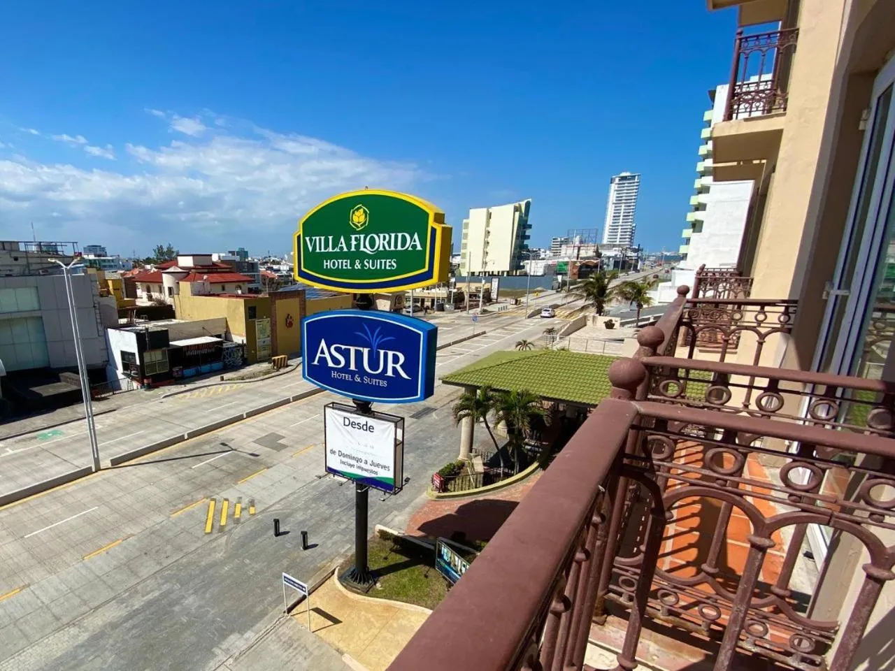 City view in Astur Hotel & Residence