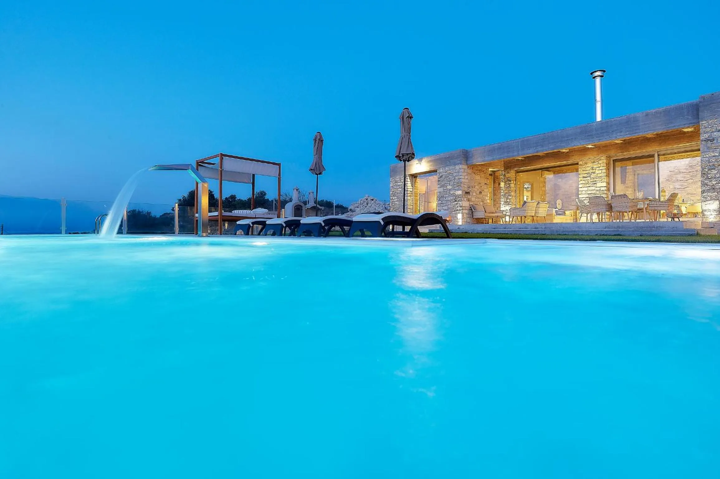 Pool view in Kouros n' Kori Villas