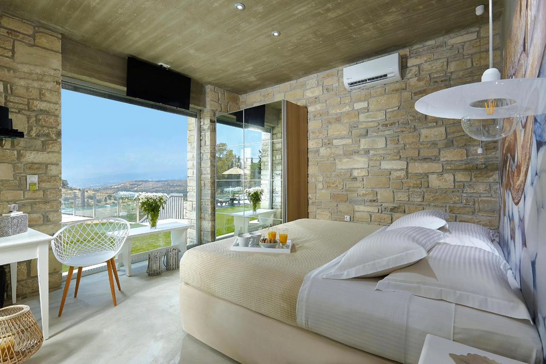 Bedroom in Kouros n' Kori Villas