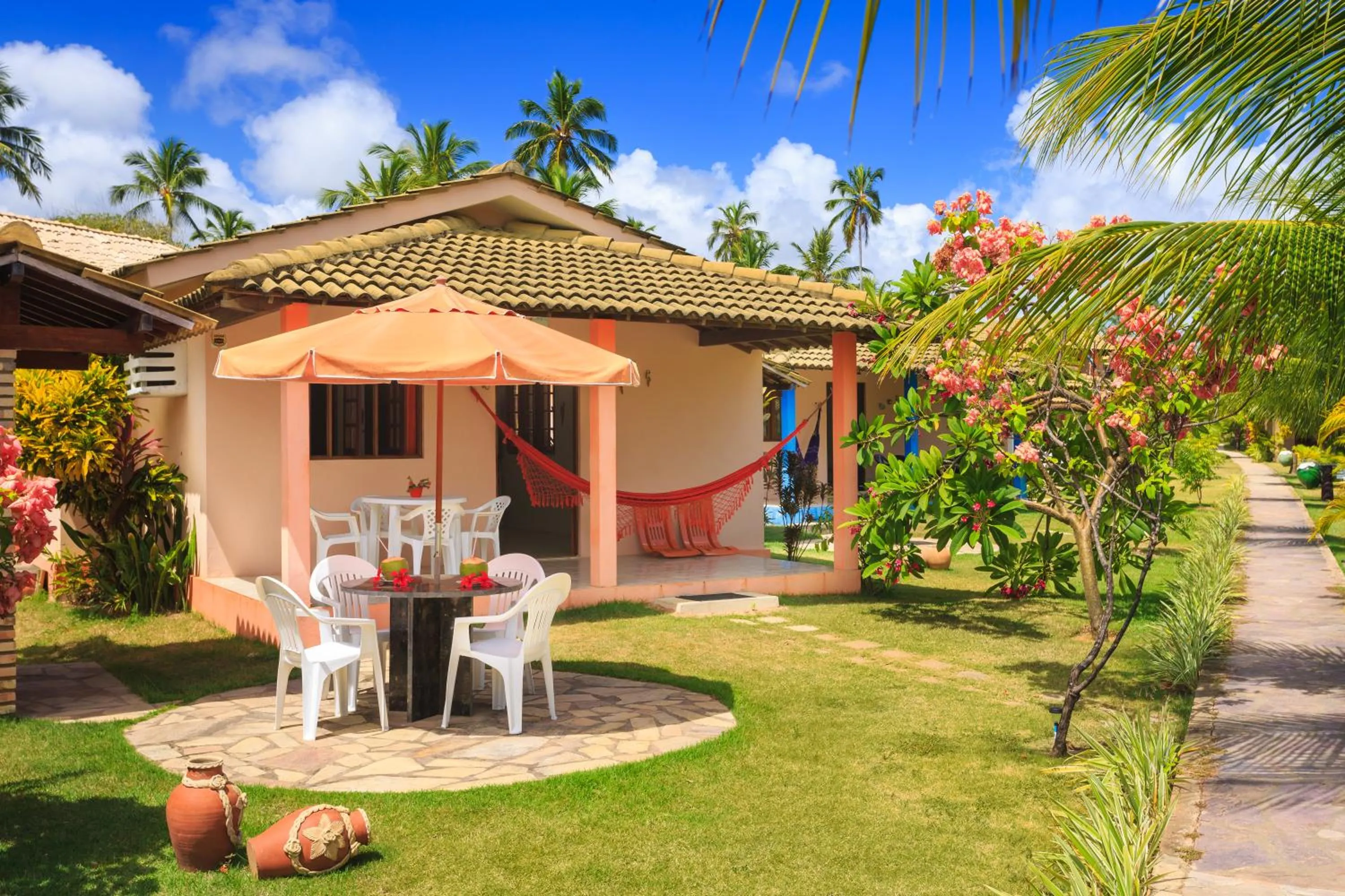 Garden view in Chales Maragogi