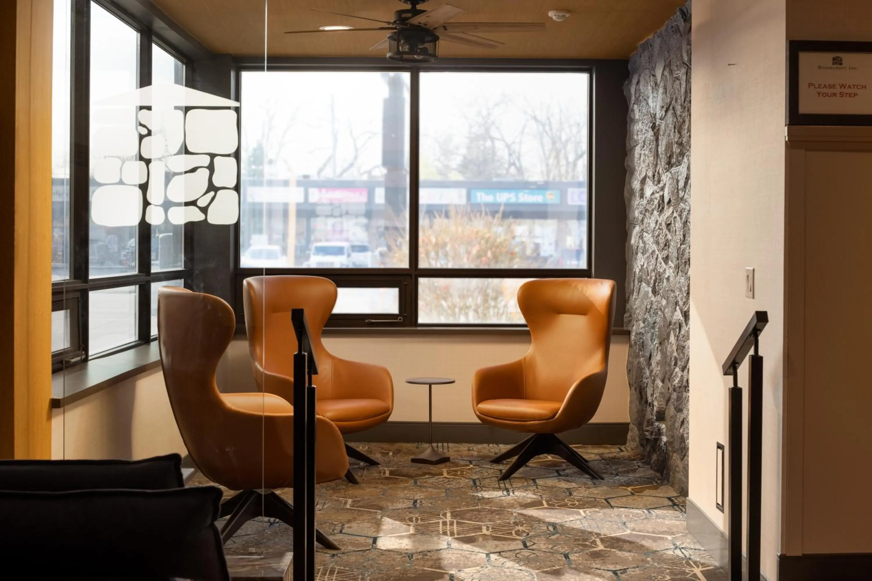 Seating area in Stonecroft Inn