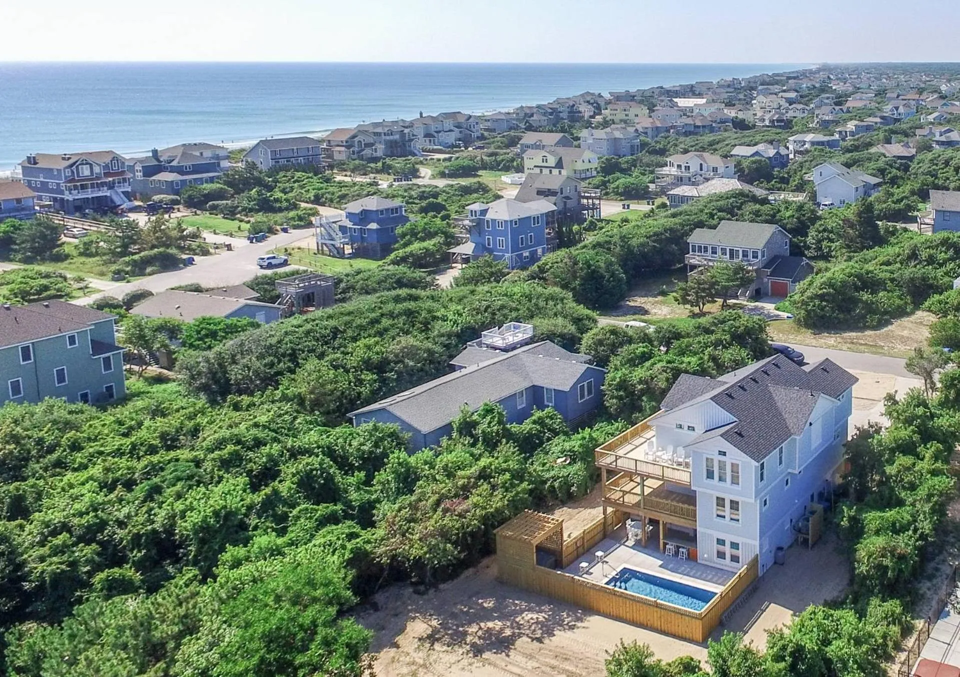 Sea Fever - Duck, Saltaire, 130 Yds to Beach, Ocean View, Pool, Hot Tub, Tiki Bar, Flex Stays