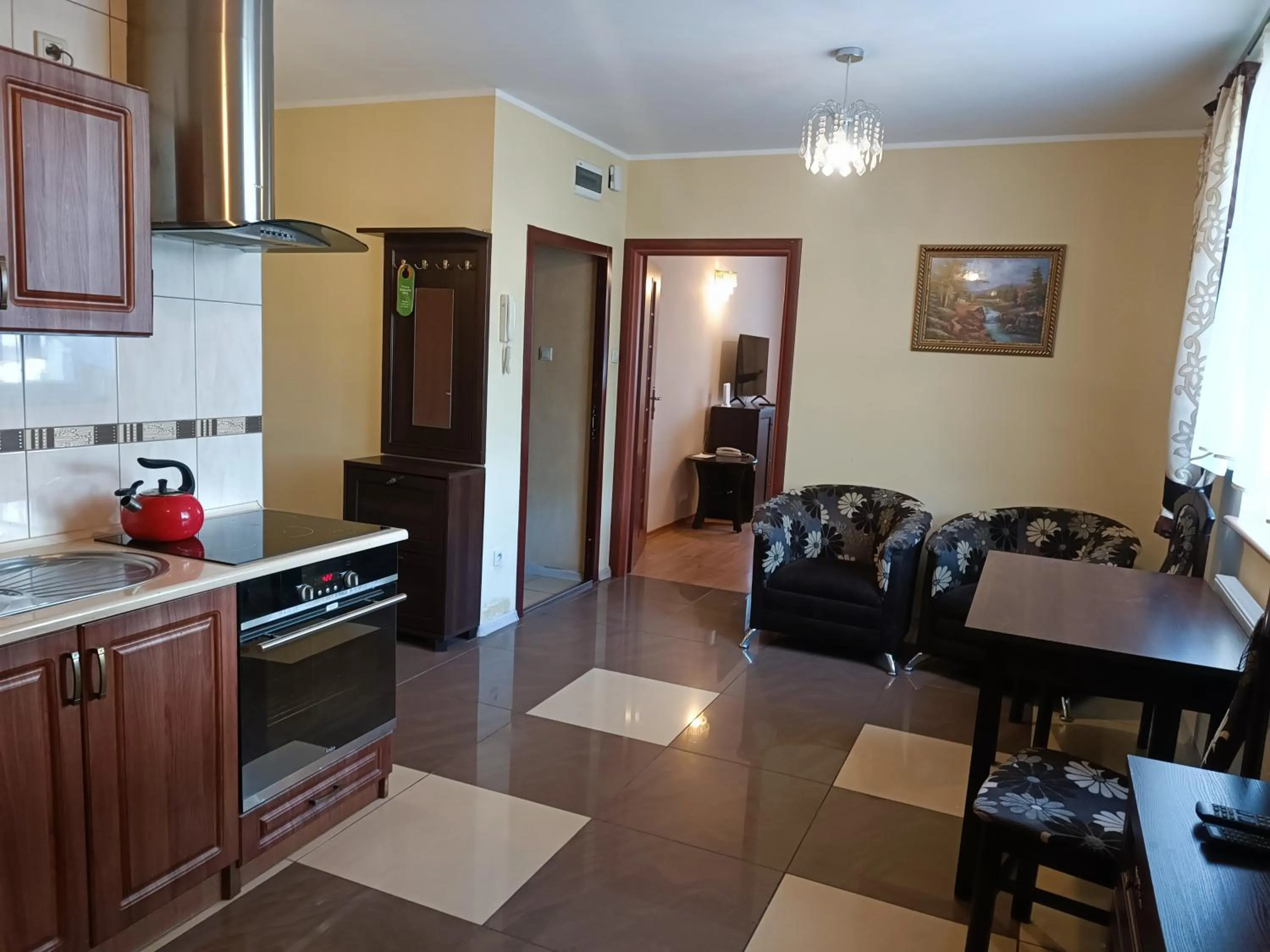 Kitchen or kitchenette in Hotel Willa Park