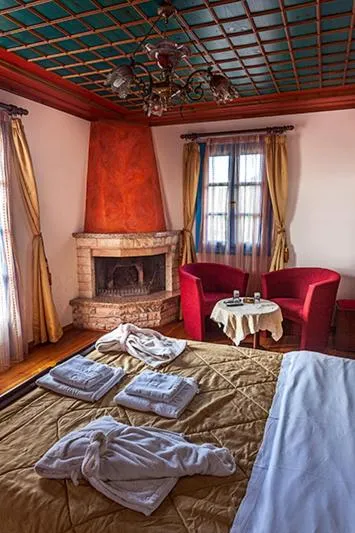 Bed in Hotel Ladias