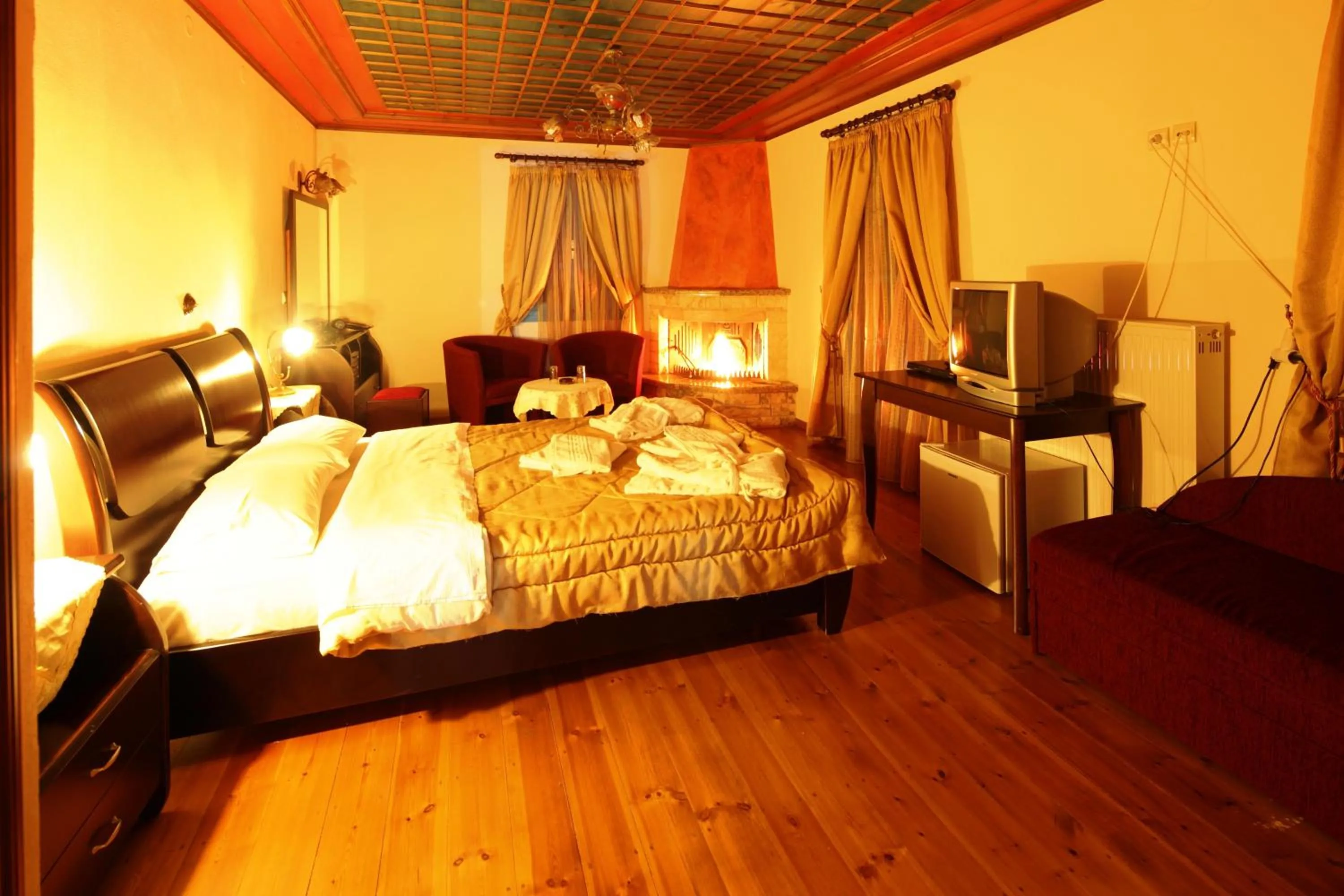 Bed in Hotel Ladias
