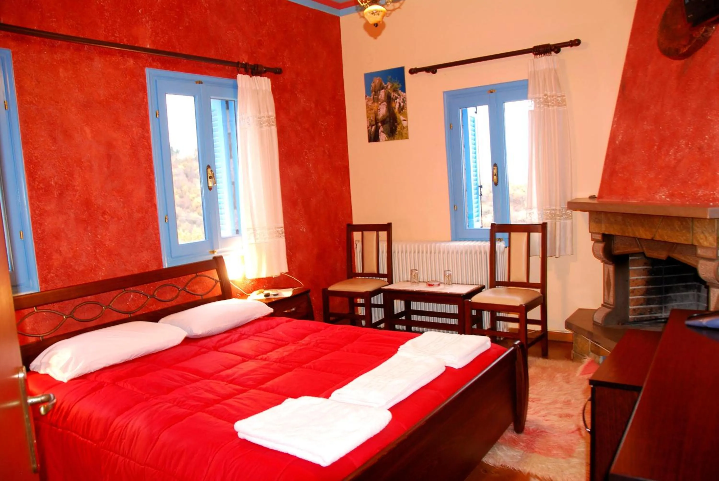 Bed in Hotel Ladias