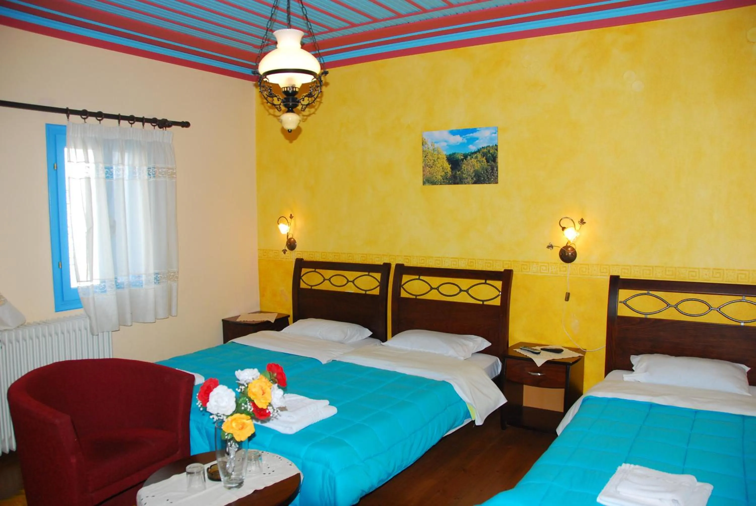 Bed in Hotel Ladias