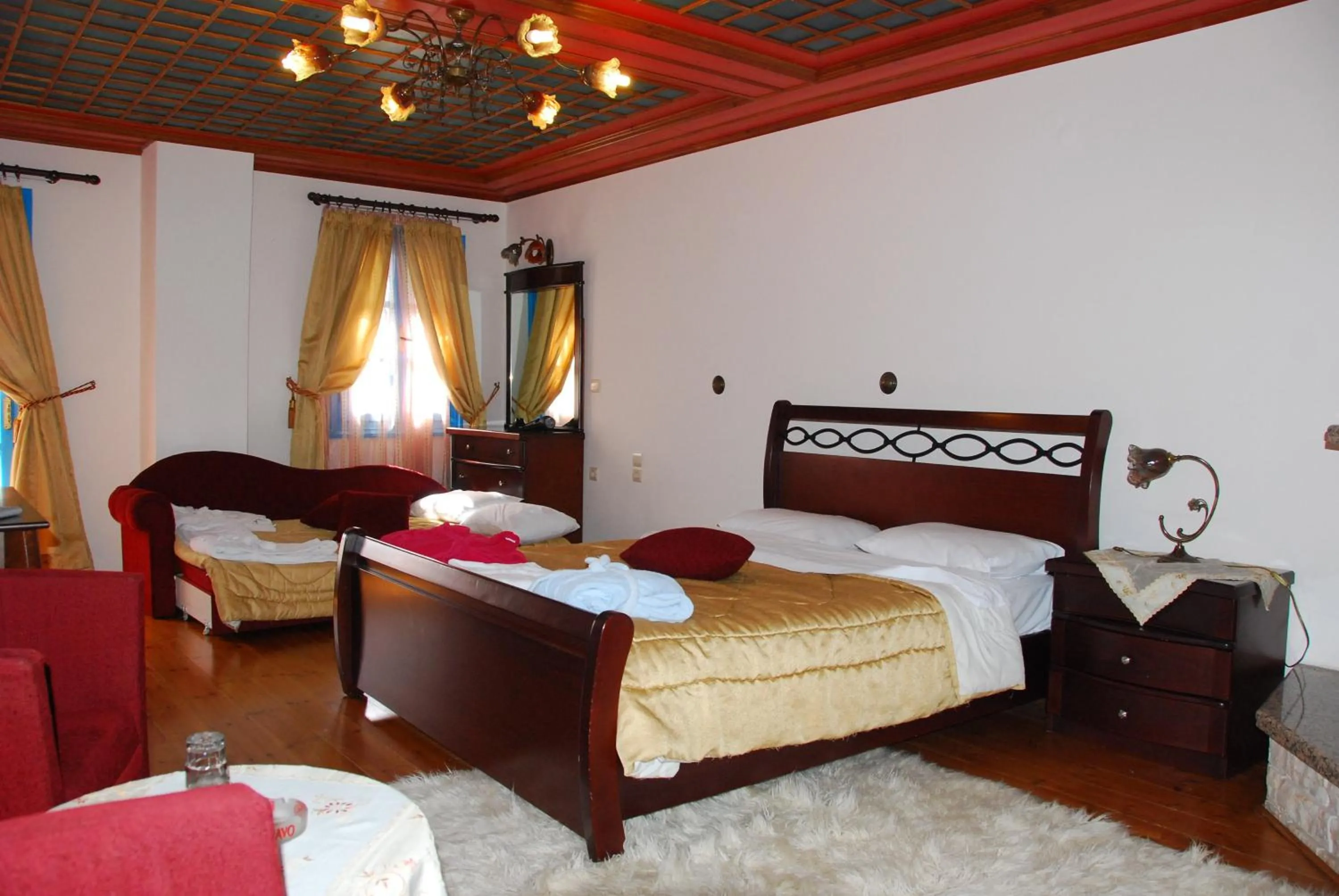 Bed in Hotel Ladias