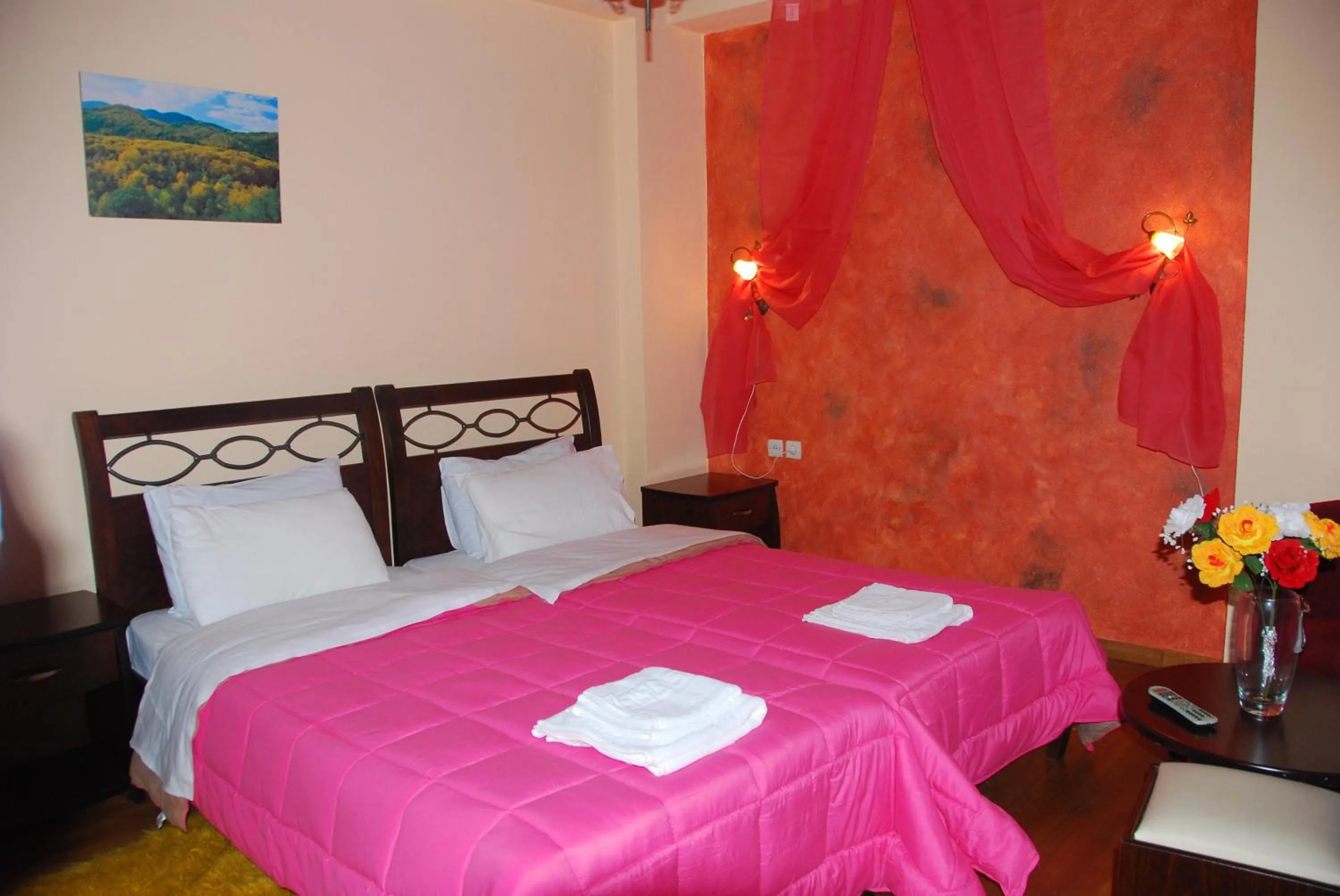 Bed in Hotel Ladias