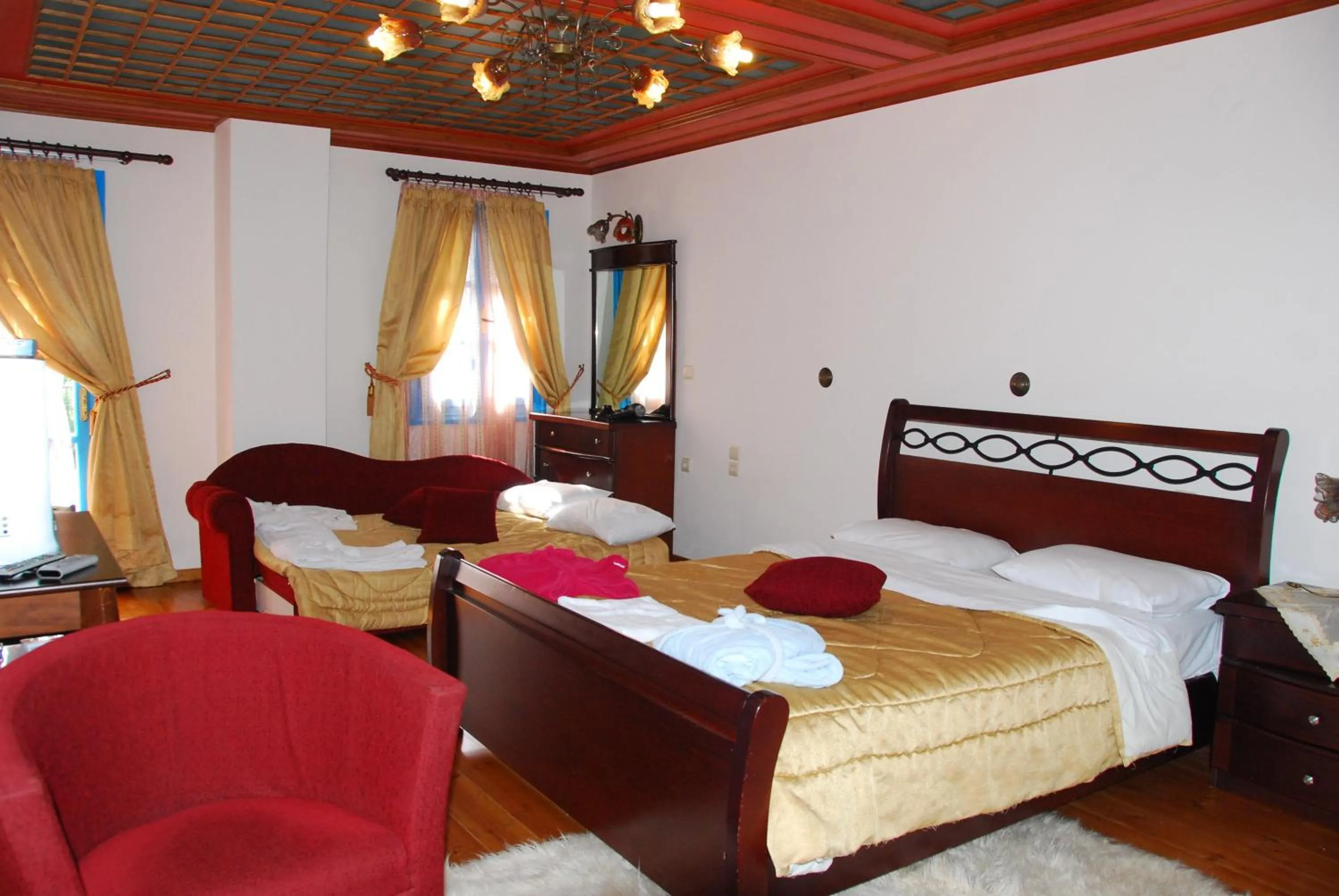 Bed in Hotel Ladias