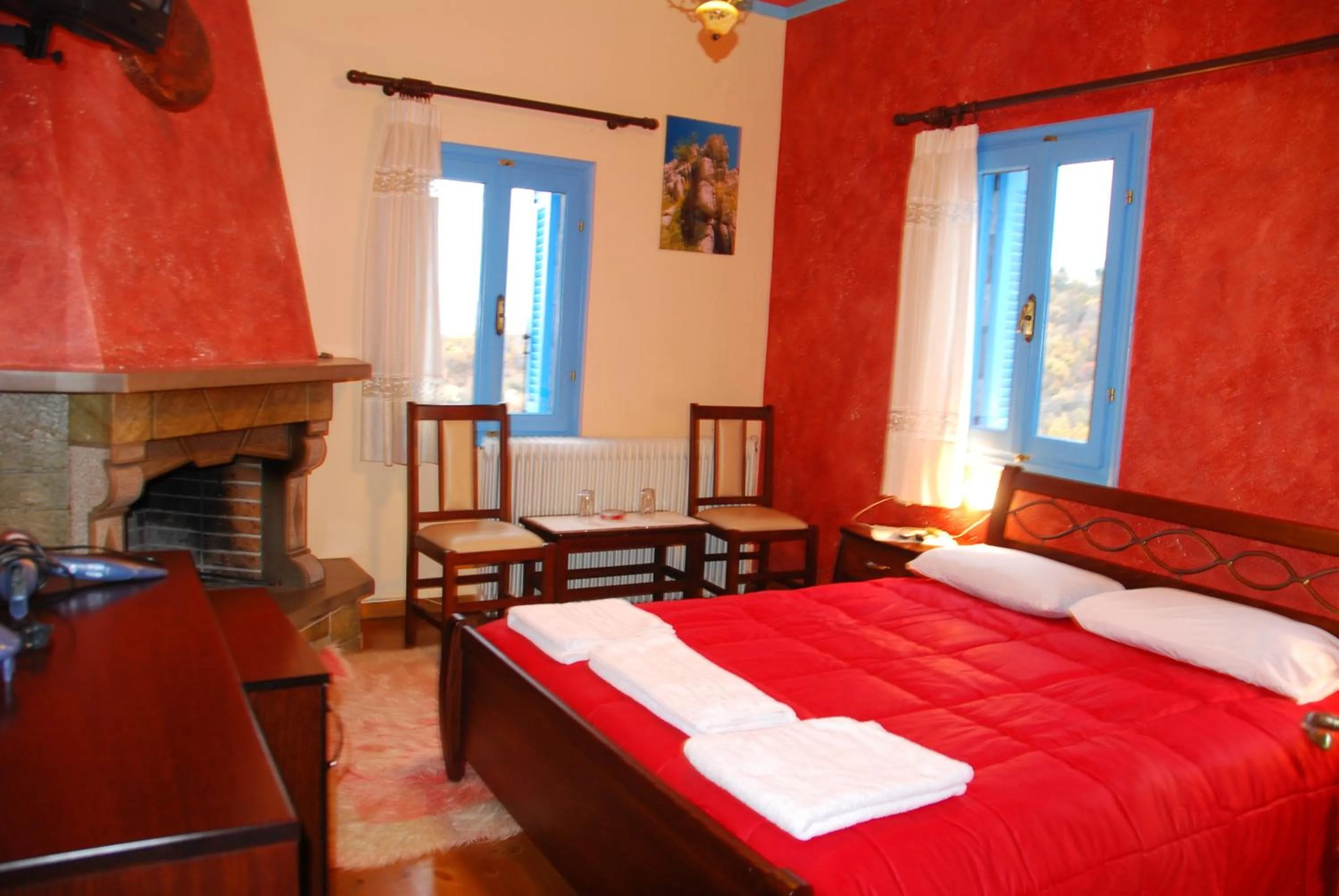Bed in Hotel Ladias