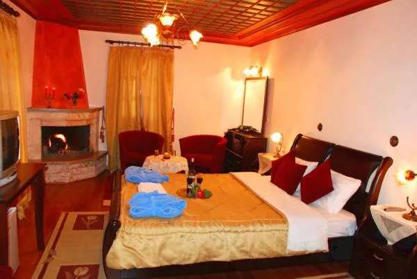 Bed in Hotel Ladias