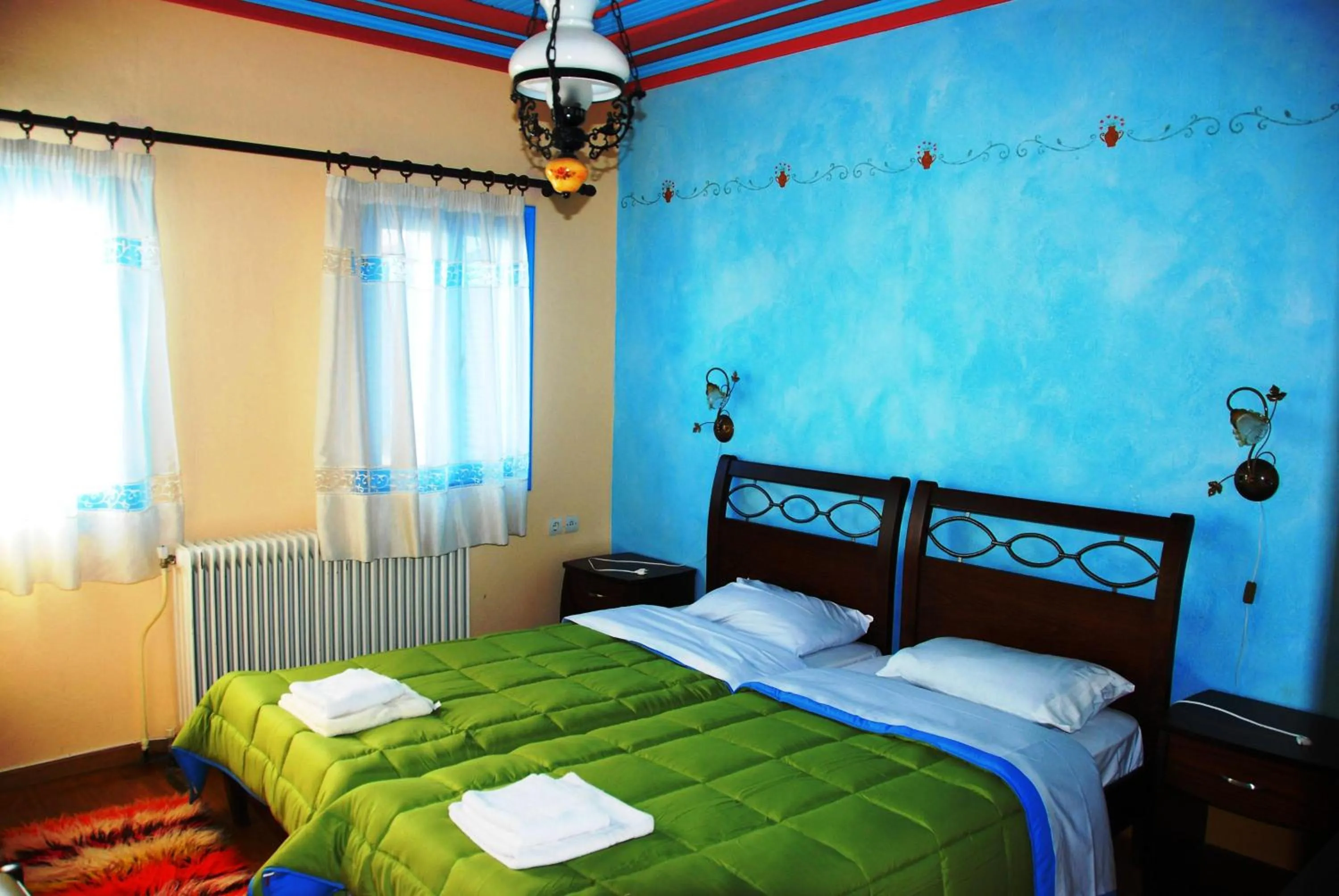 Bed in Hotel Ladias