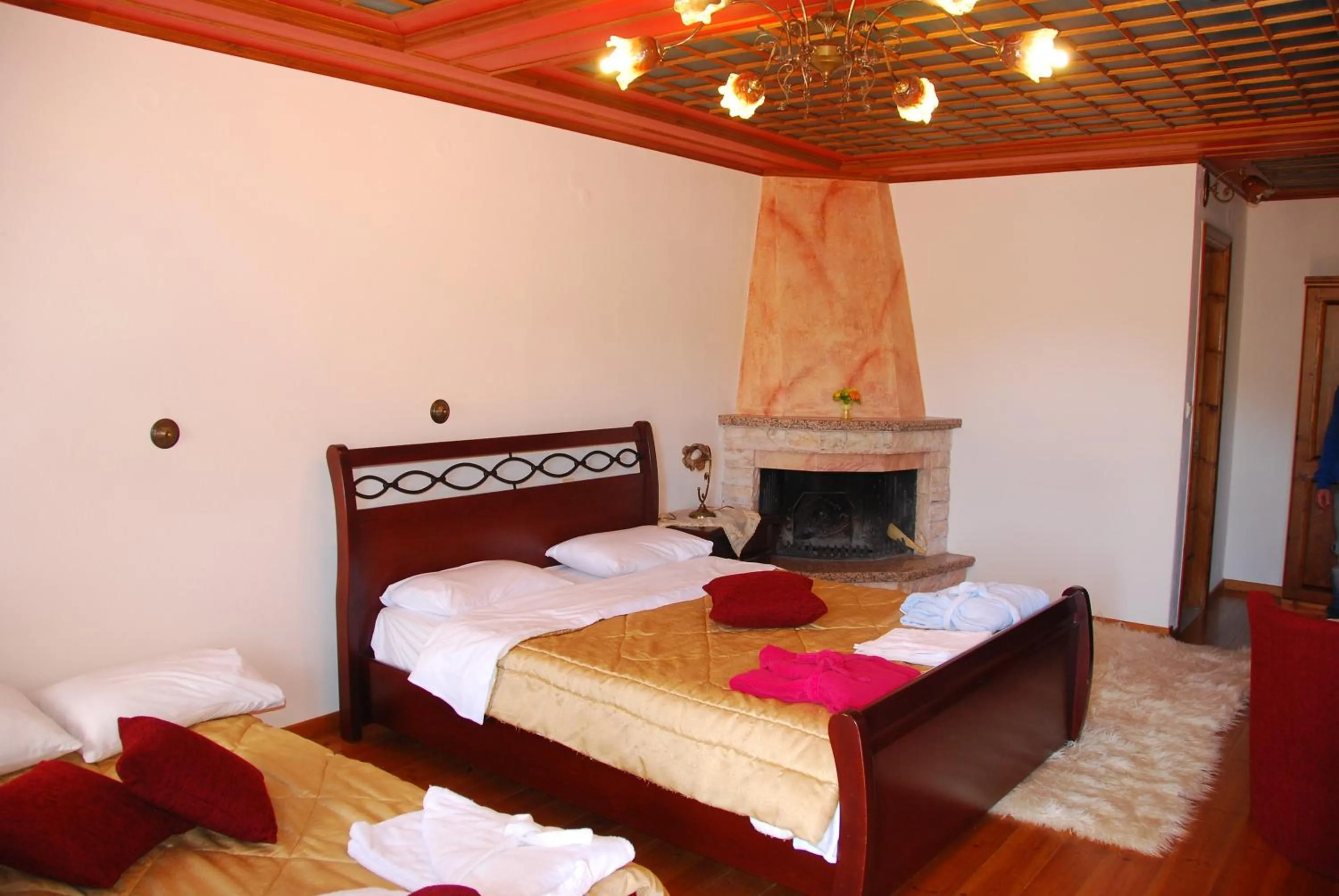 Bed in Hotel Ladias