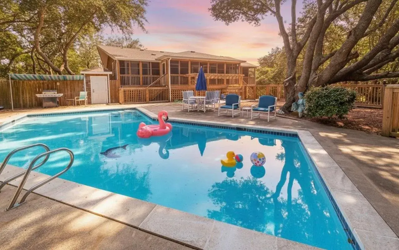 Seascape Cottage - Kitty Hawk, MP 3.5, 300 Yds to Beach, Pool, Foosball, Near Golf Course, Flex Stays Seascape Cottage - Kitty Hawk, MP 3.5, 300 Yds to Beach, Pool, Foosball, Near Golf Course, Flex Stays