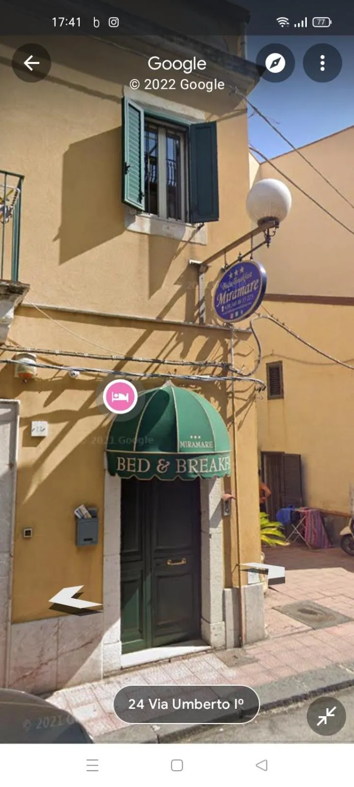 Property building in B&B Miramare