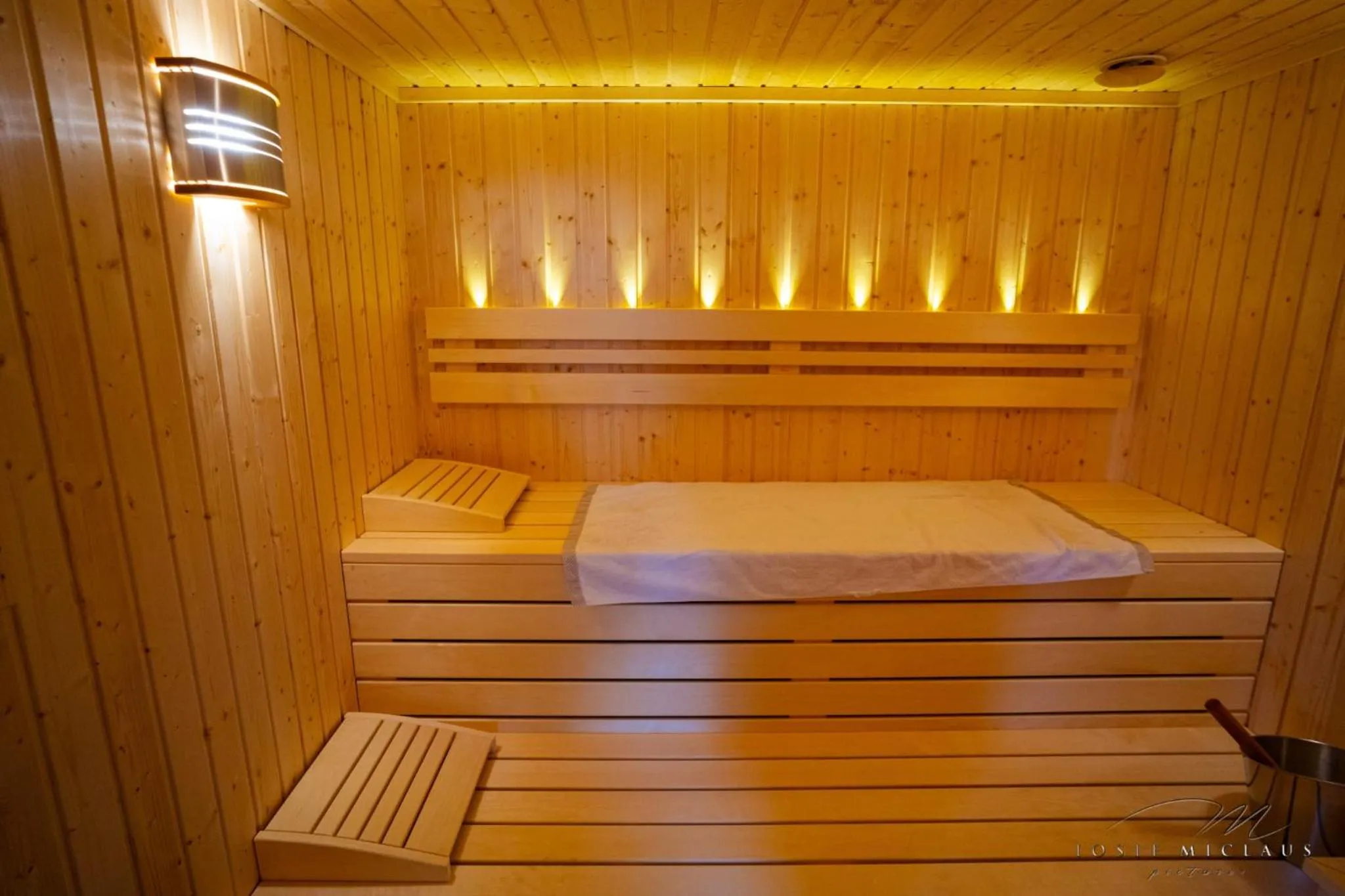 Sauna, Bed in Villa Castelul Maria