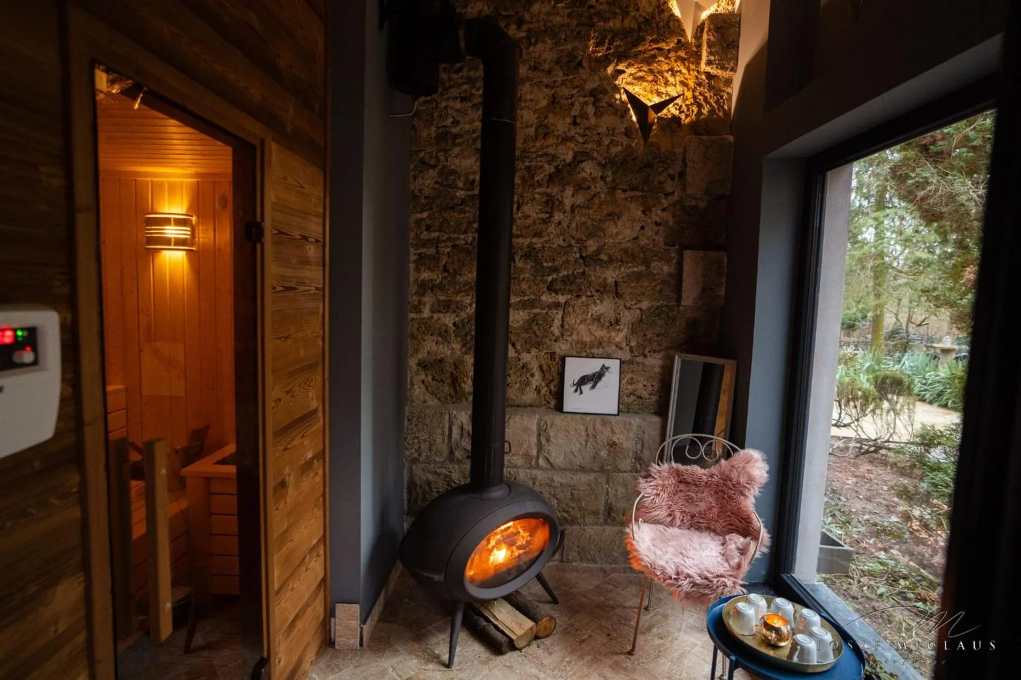 Sauna in Villa Castelul Maria