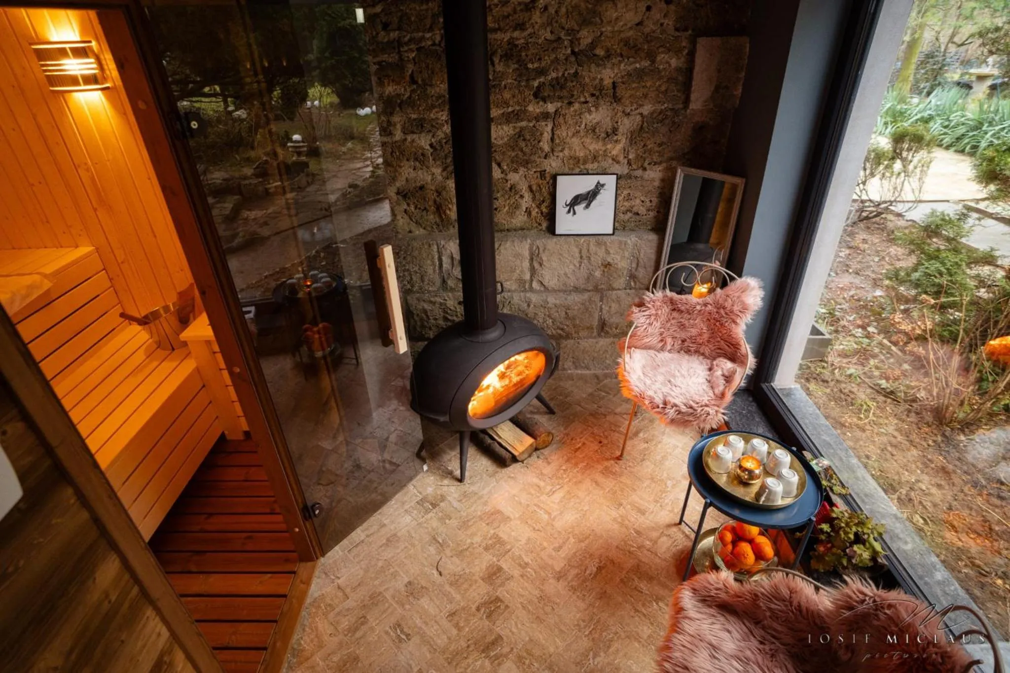 Sauna in Villa Castelul Maria