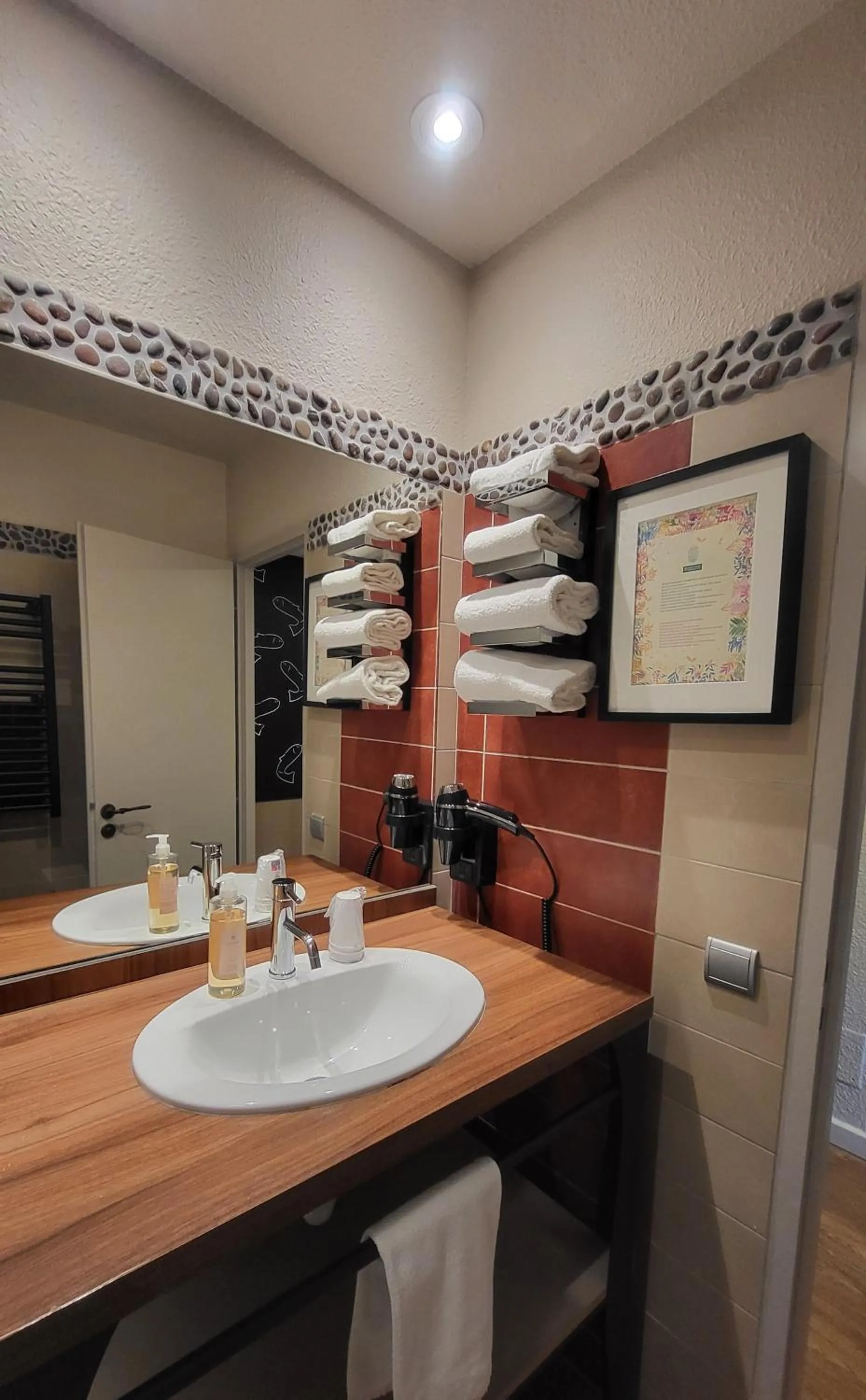 Bathroom in Hôtel Spa La Truite Dorée