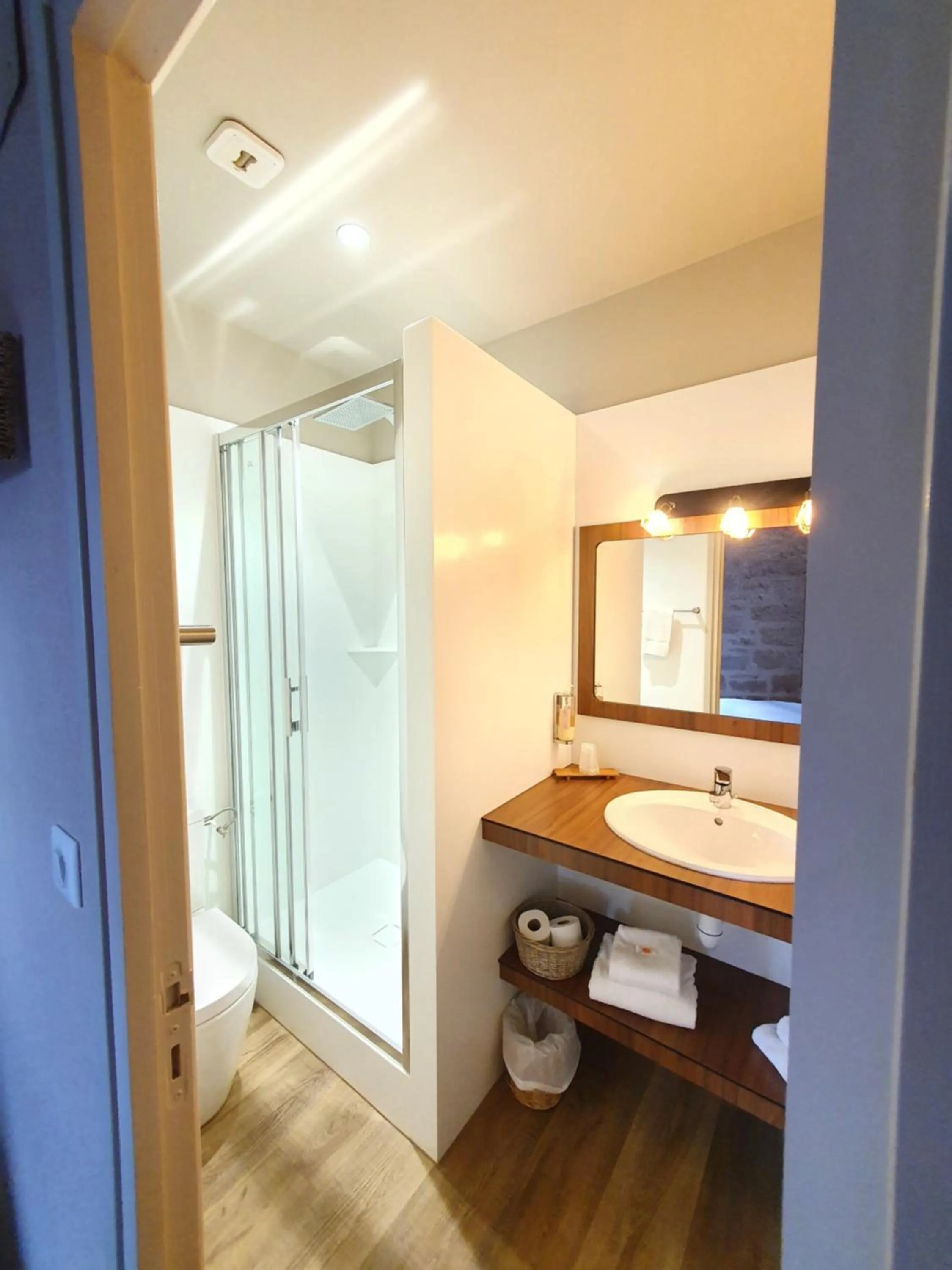 Bathroom in Hôtel Spa La Truite Dorée