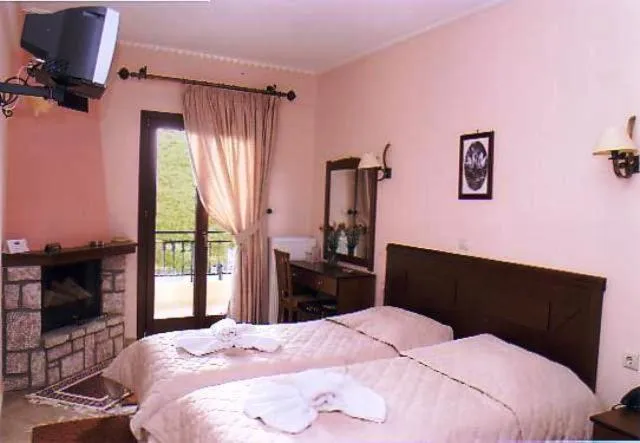 Bed in Megdovas Hotel