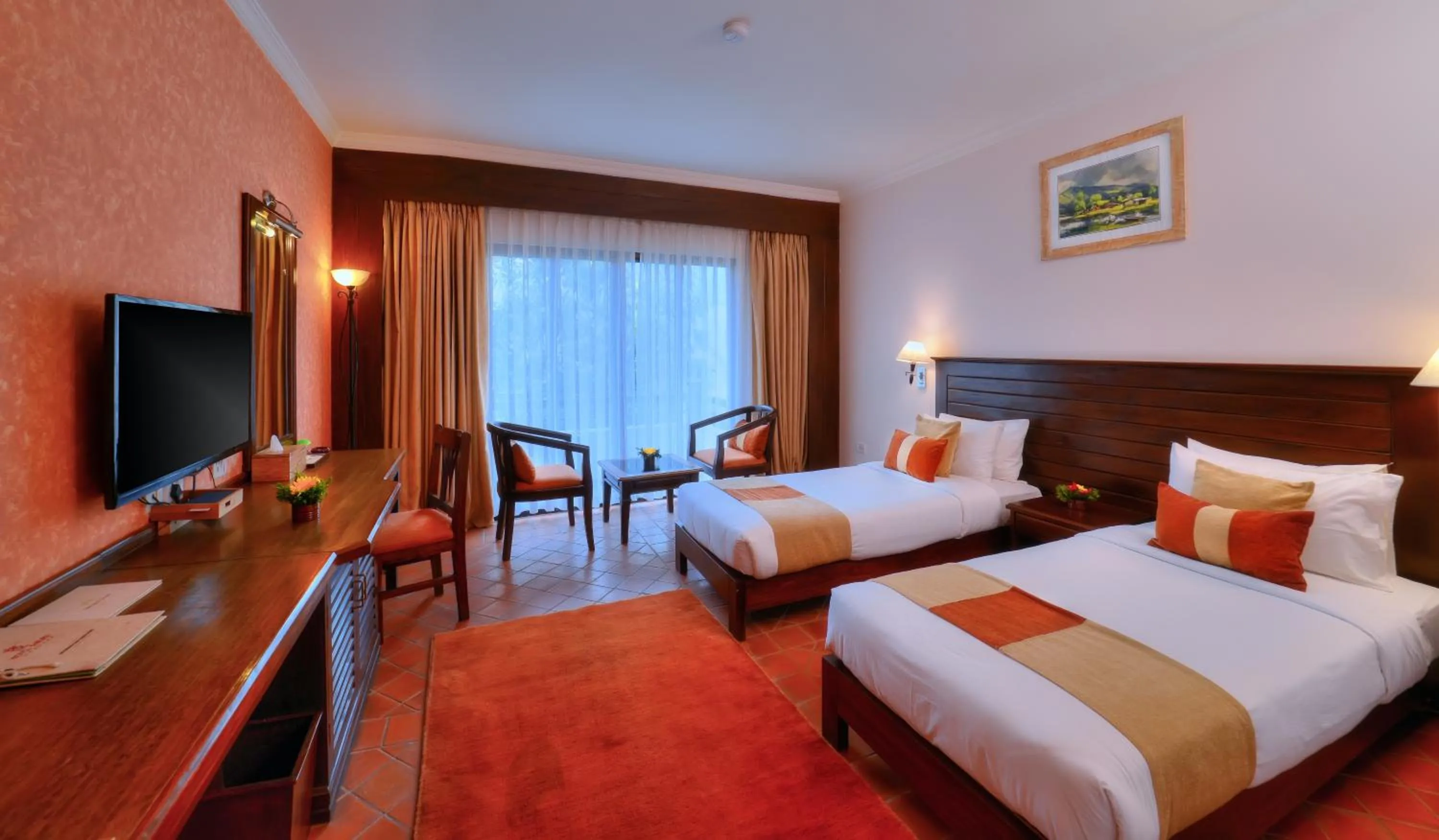 Bed in Hotel Barahi Pokhara