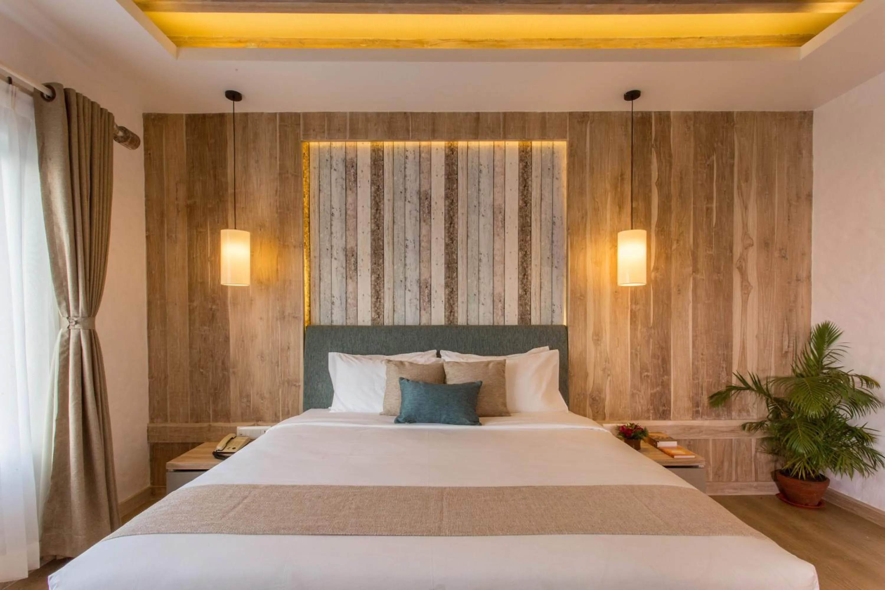 Bed in Hotel Barahi Pokhara