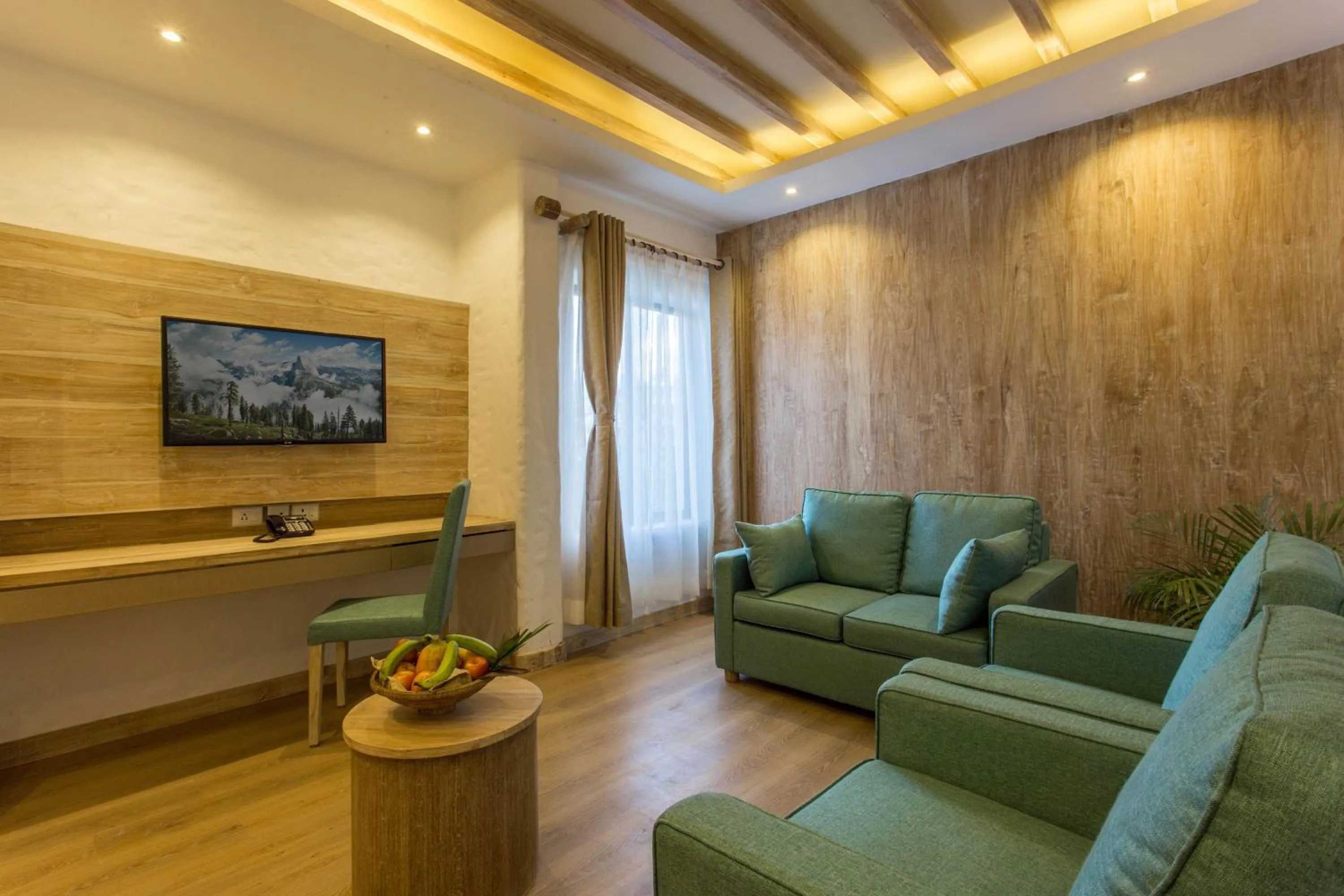 Living room in Hotel Barahi Pokhara