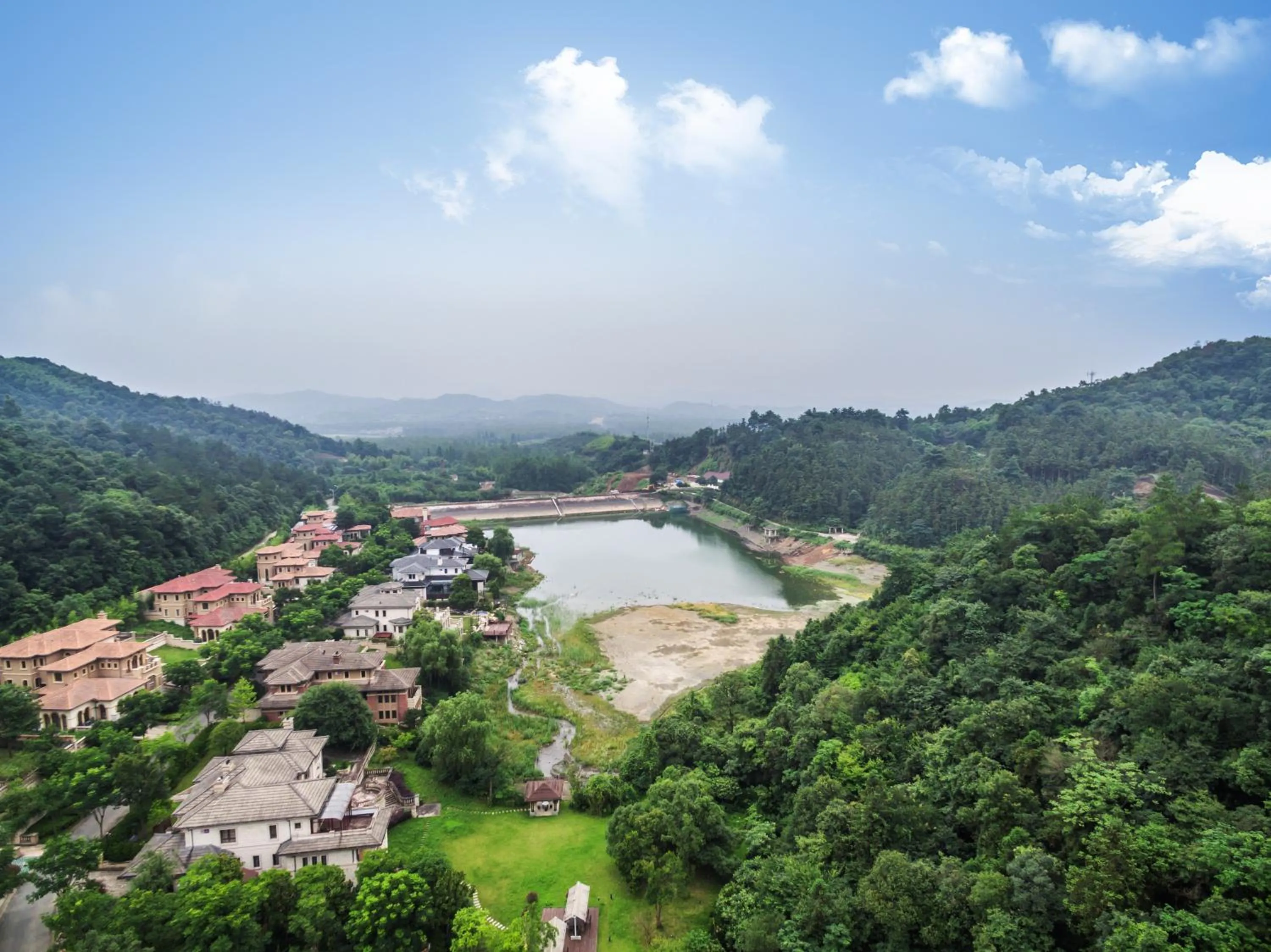 Bird's eye view in Mogan Mountain Fangu Boutique Villa