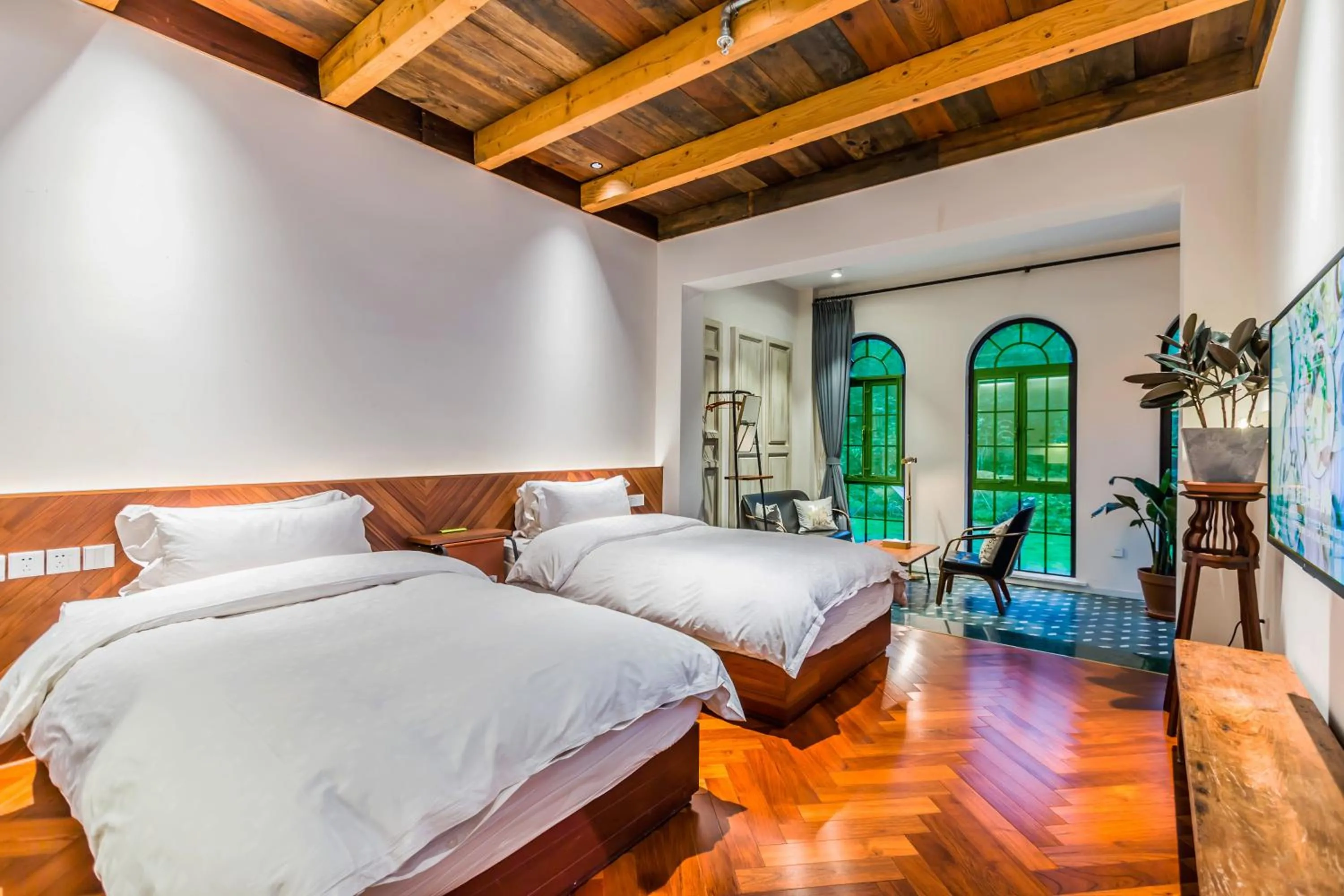 Photo of the whole room, Bed in Mogan Mountain Fangu Boutique Villa