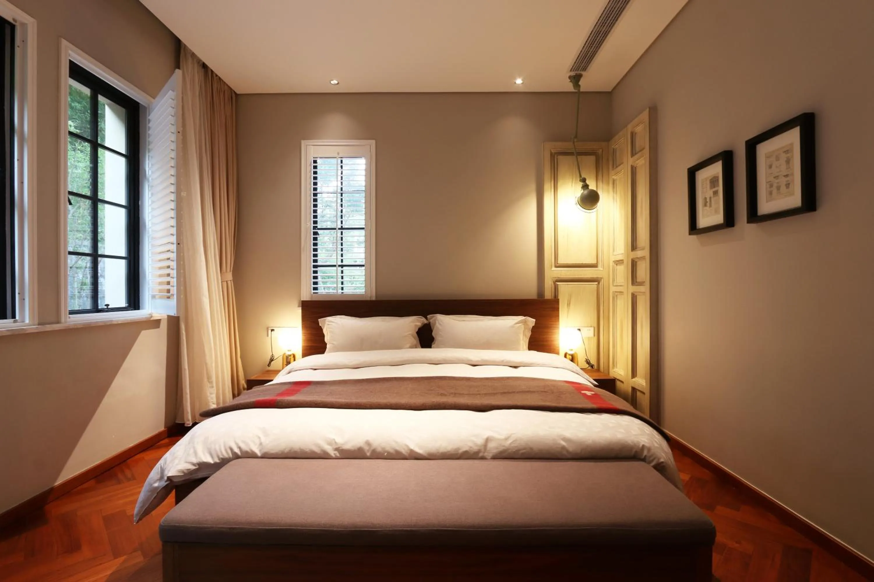 Bed in Mogan Mountain Fangu Boutique Villa