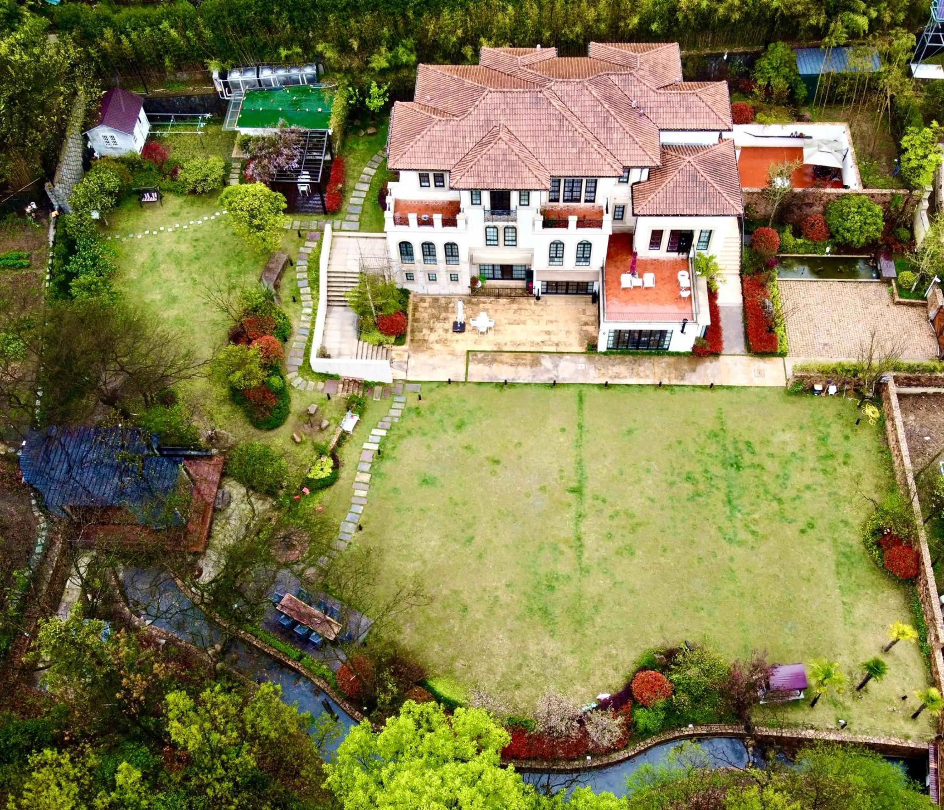 Bird's eye view in Mogan Mountain Fangu Boutique Villa