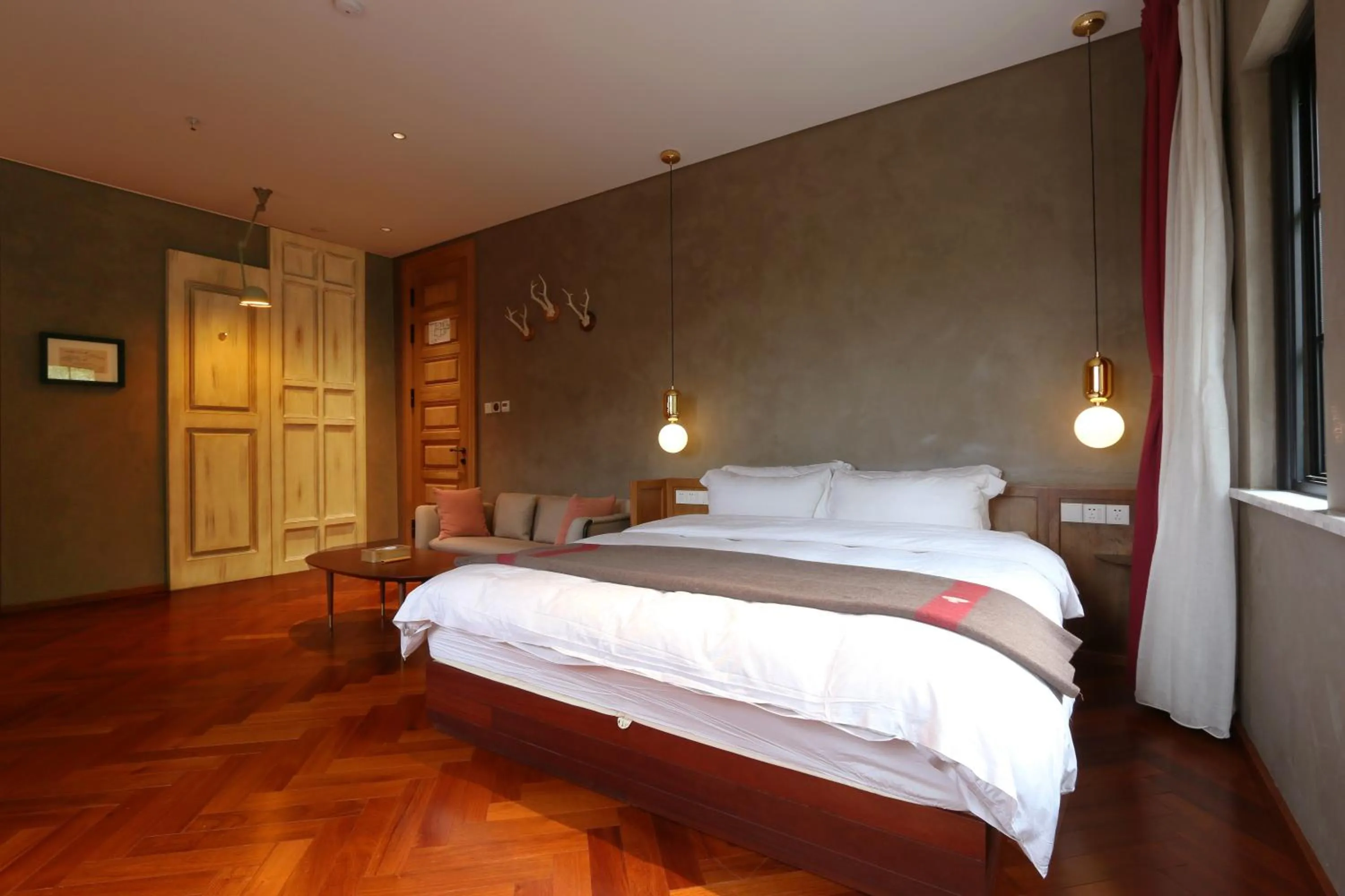 Bed in Mogan Mountain Fangu Boutique Villa