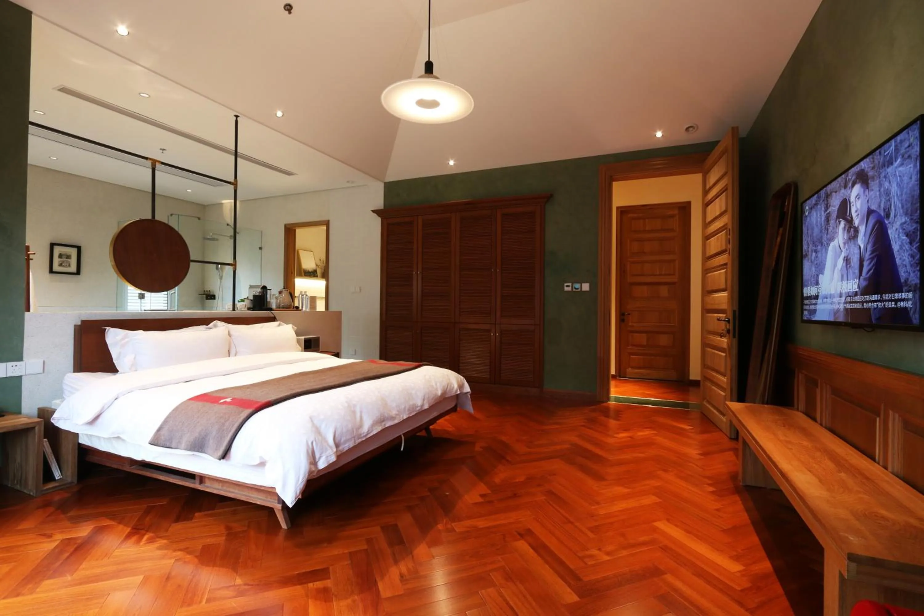 Bed in Mogan Mountain Fangu Boutique Villa