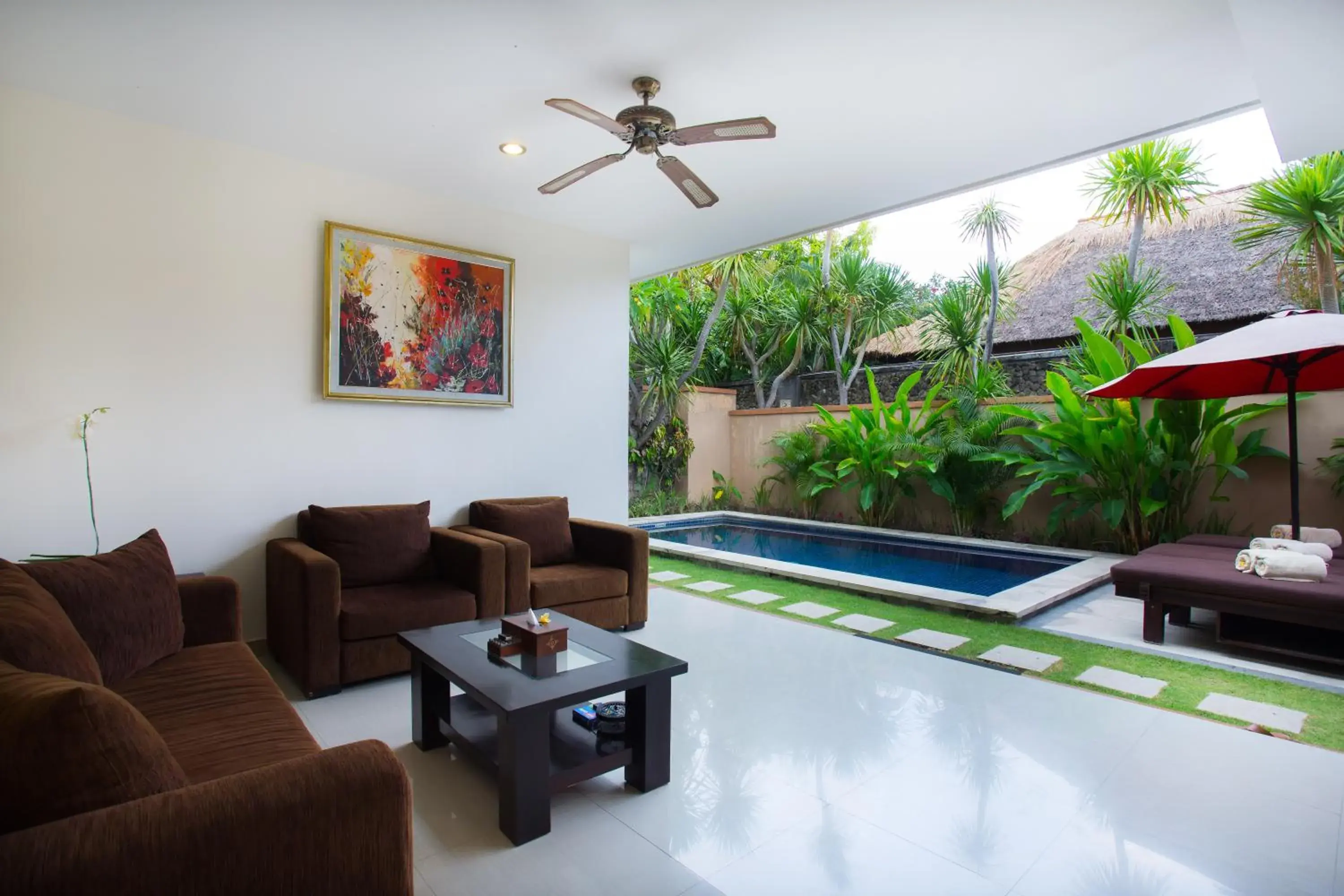 Living room in The Yubi Boutique Villas Seminyak Living room in The Yubi Boutique Villas Seminyak
