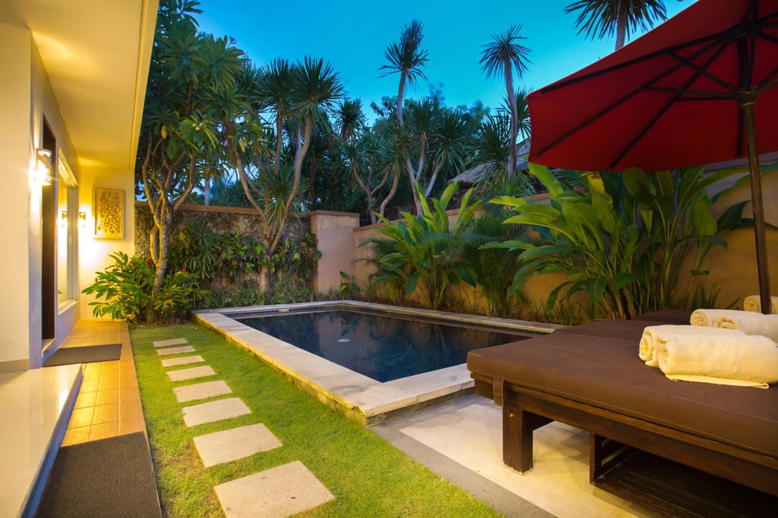 Swimming pool in The Yubi Boutique Villas Seminyak