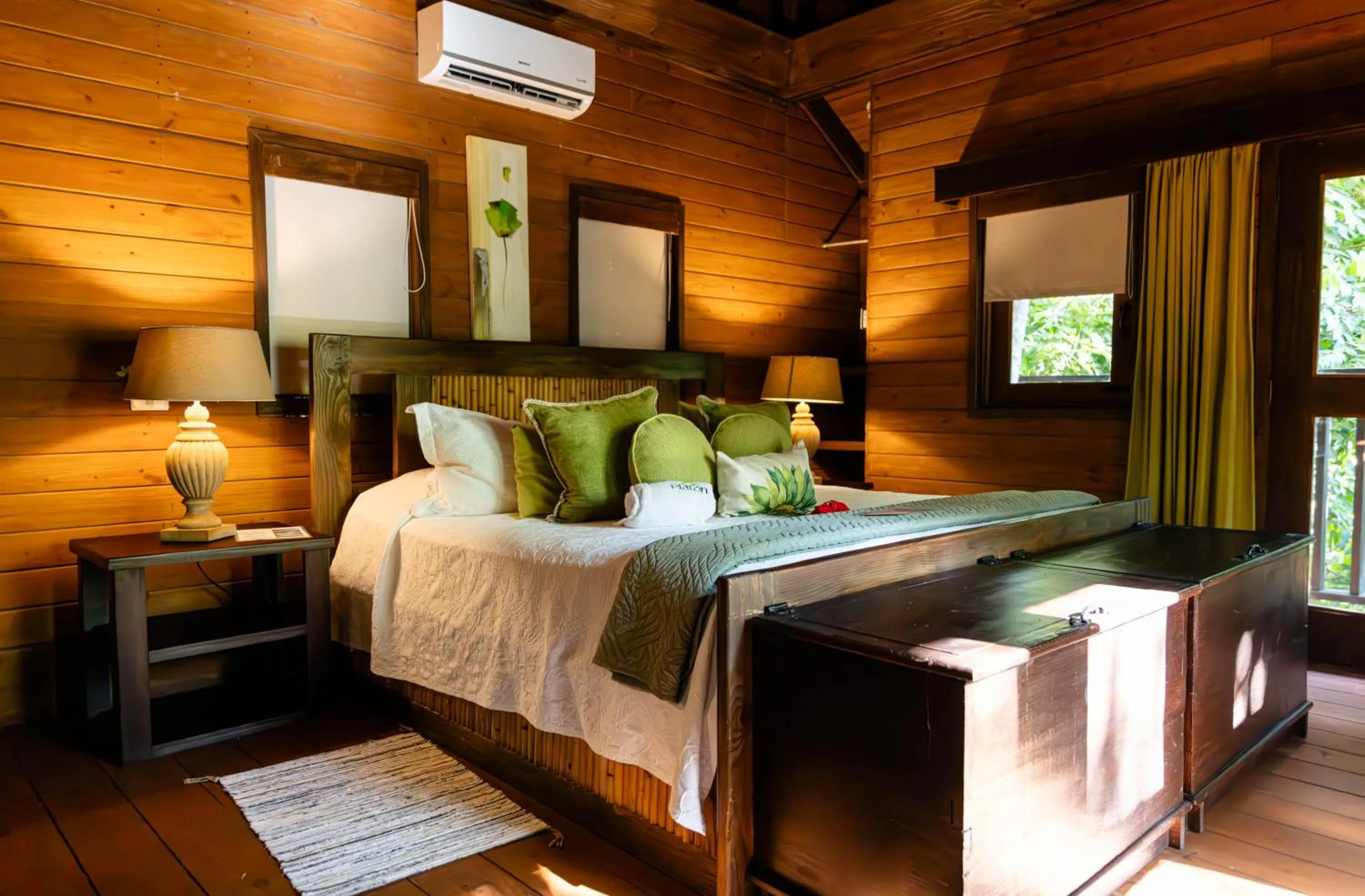 Bed in Platon Ecolodge