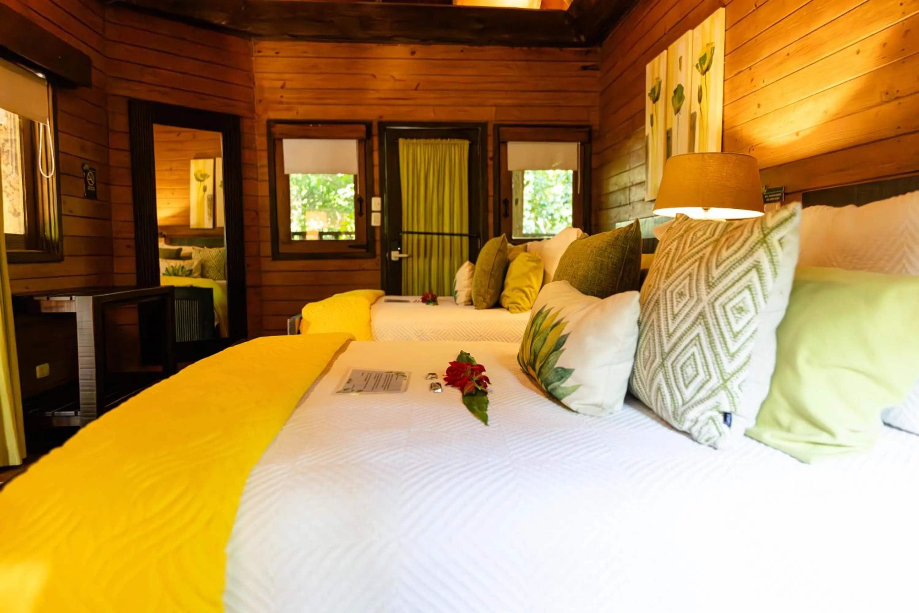 Bed in Platon Ecolodge