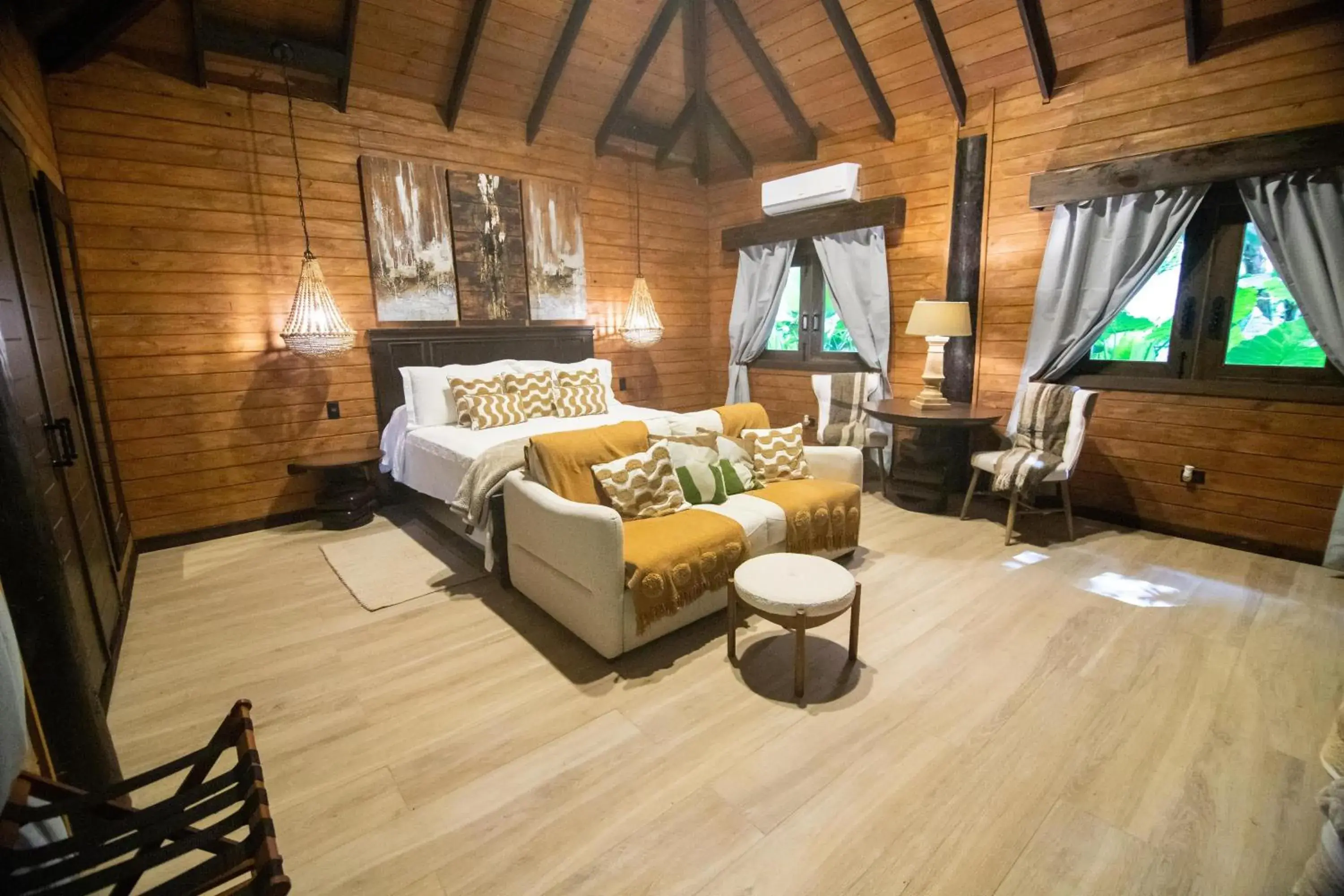 Bed in Platon Ecolodge Bed in Platon Ecolodge