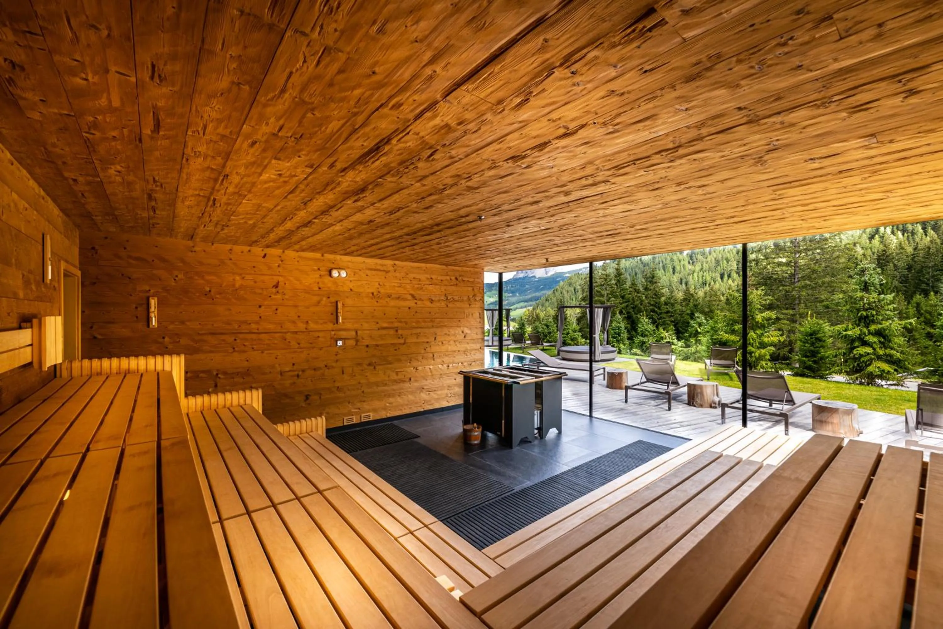 Sauna in Hotel Cristallo - Wellness Mountain Living