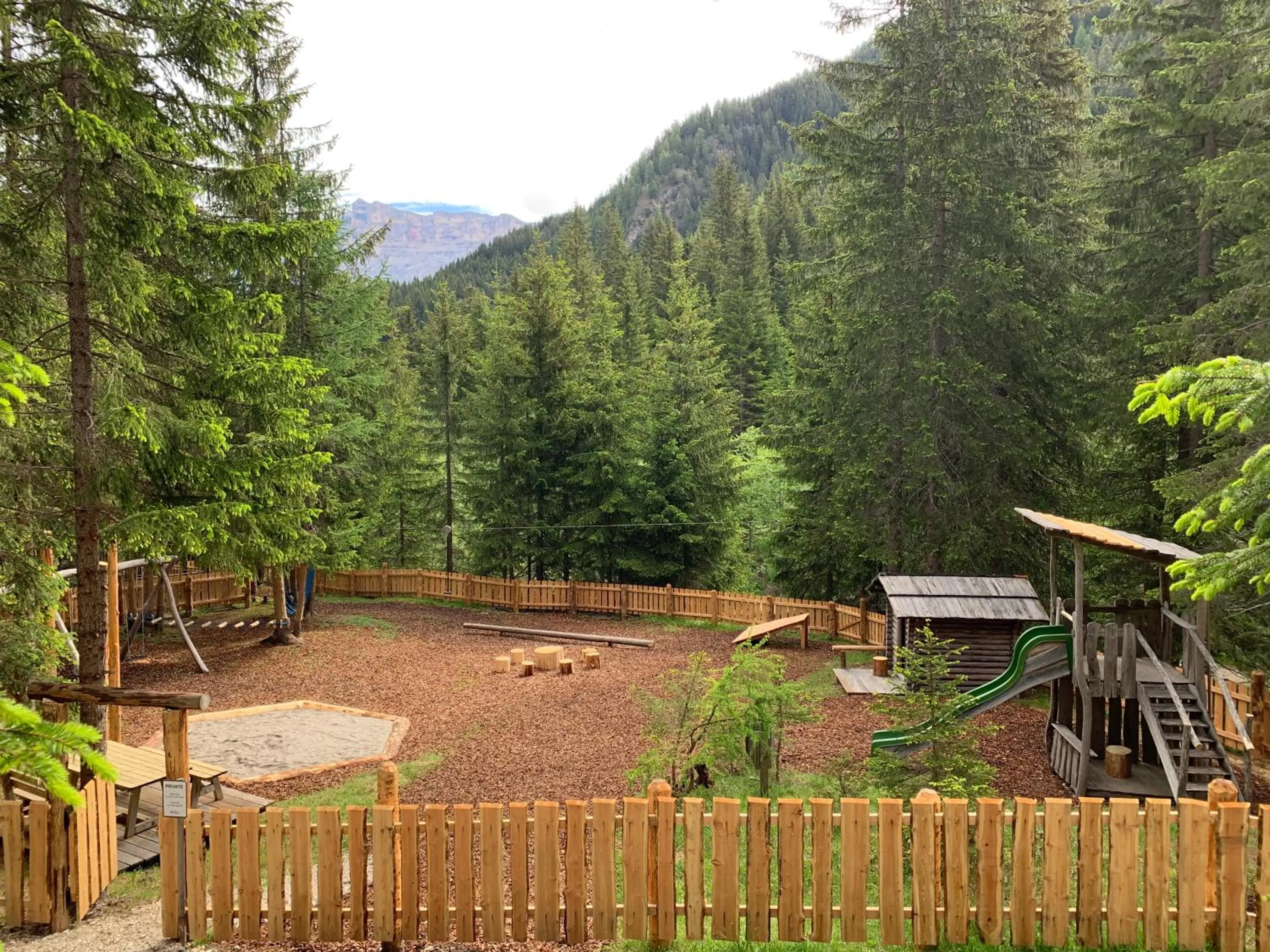 Children play ground in Hotel Cristallo - Wellness Mountain Living