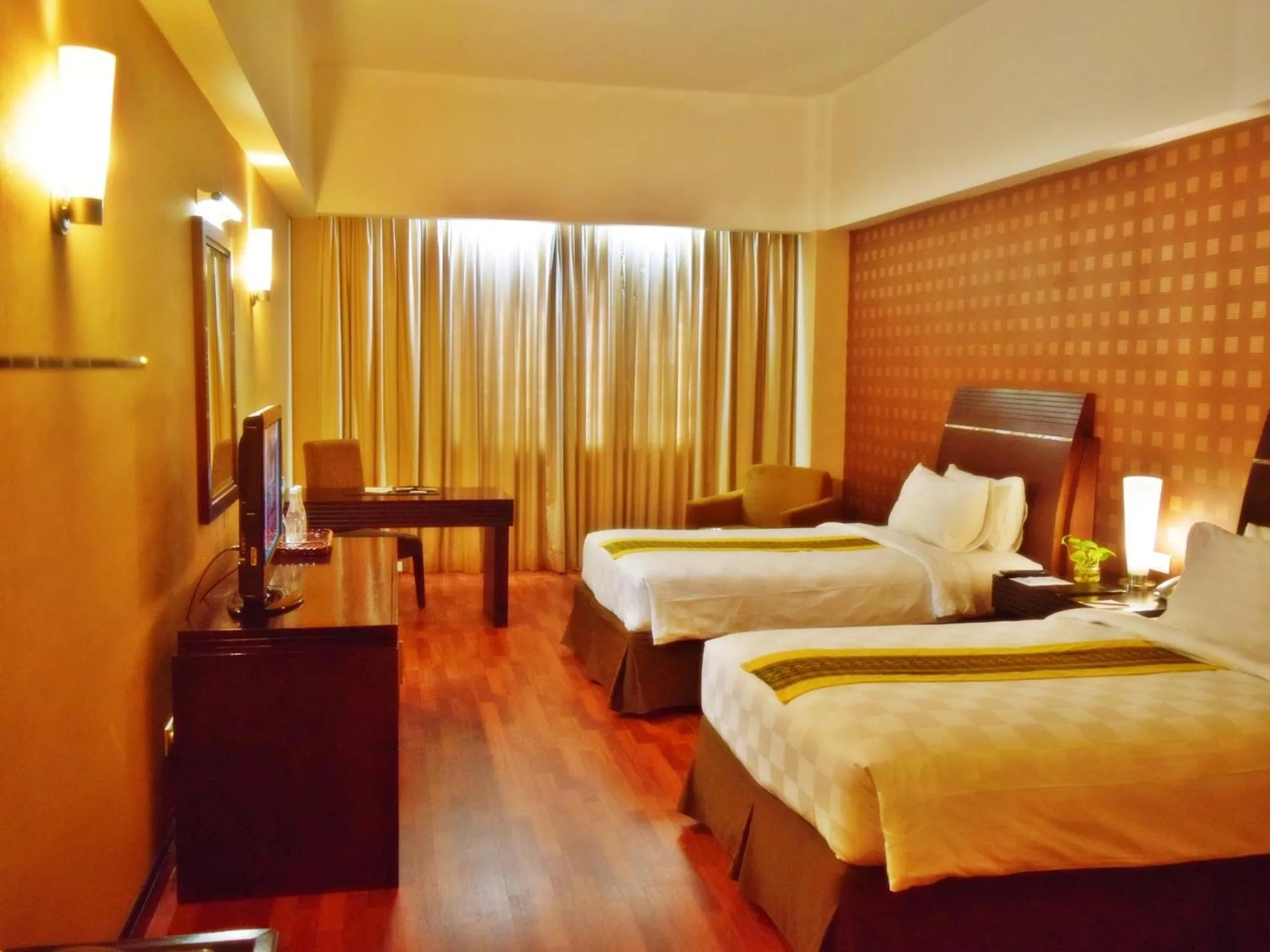 Bed in Grand Elite Hotel Pekanbaru