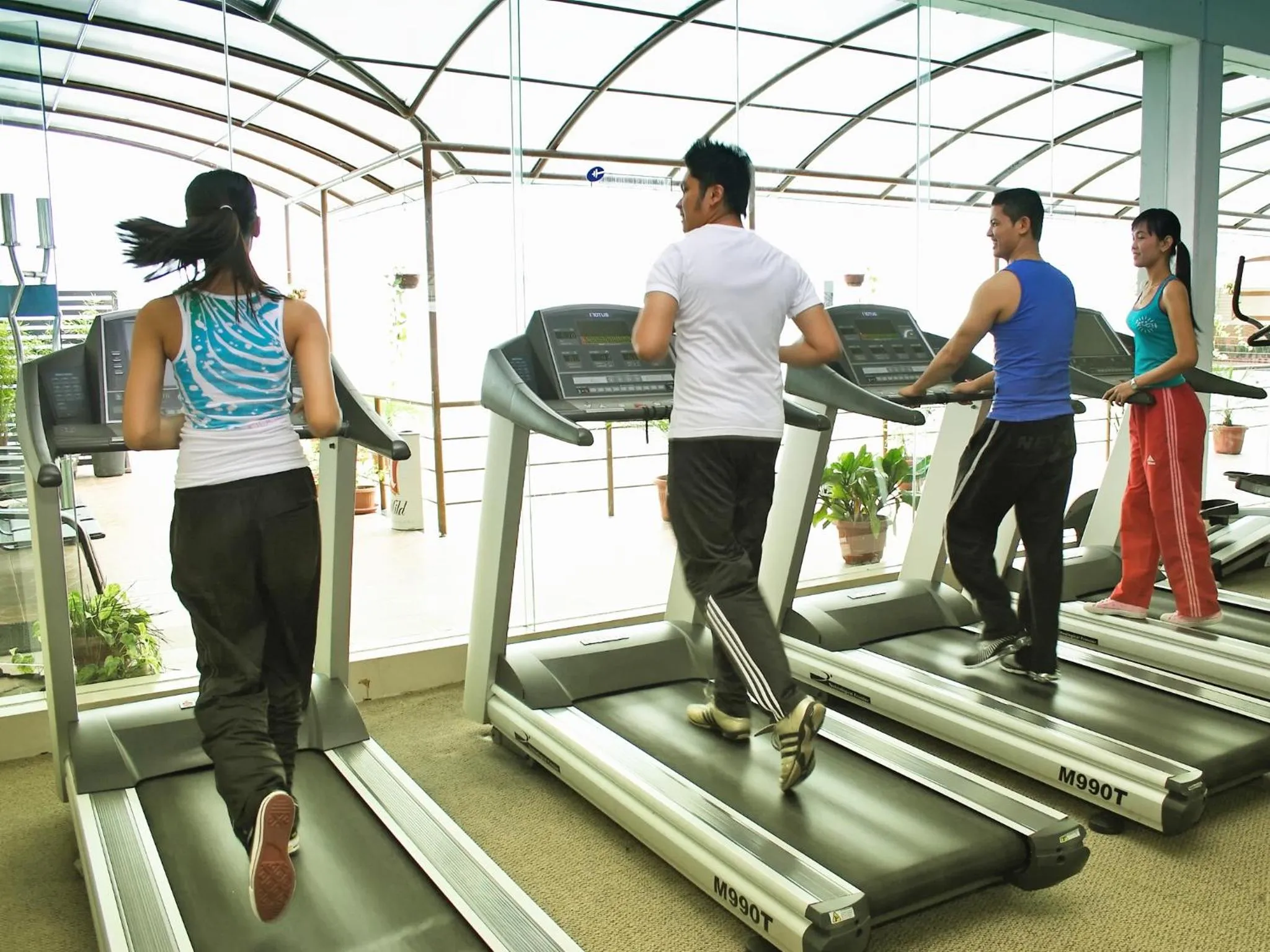 Fitness centre/facilities in Grand Elite Hotel Pekanbaru