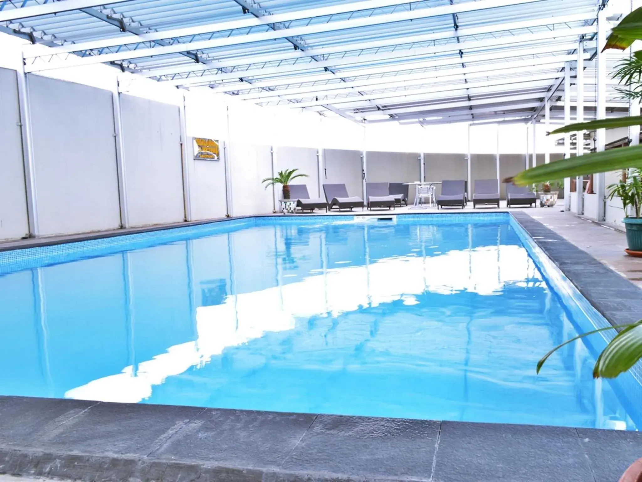 Pool view in Grand Elite Hotel Pekanbaru Pool view in Grand Elite Hotel Pekanbaru