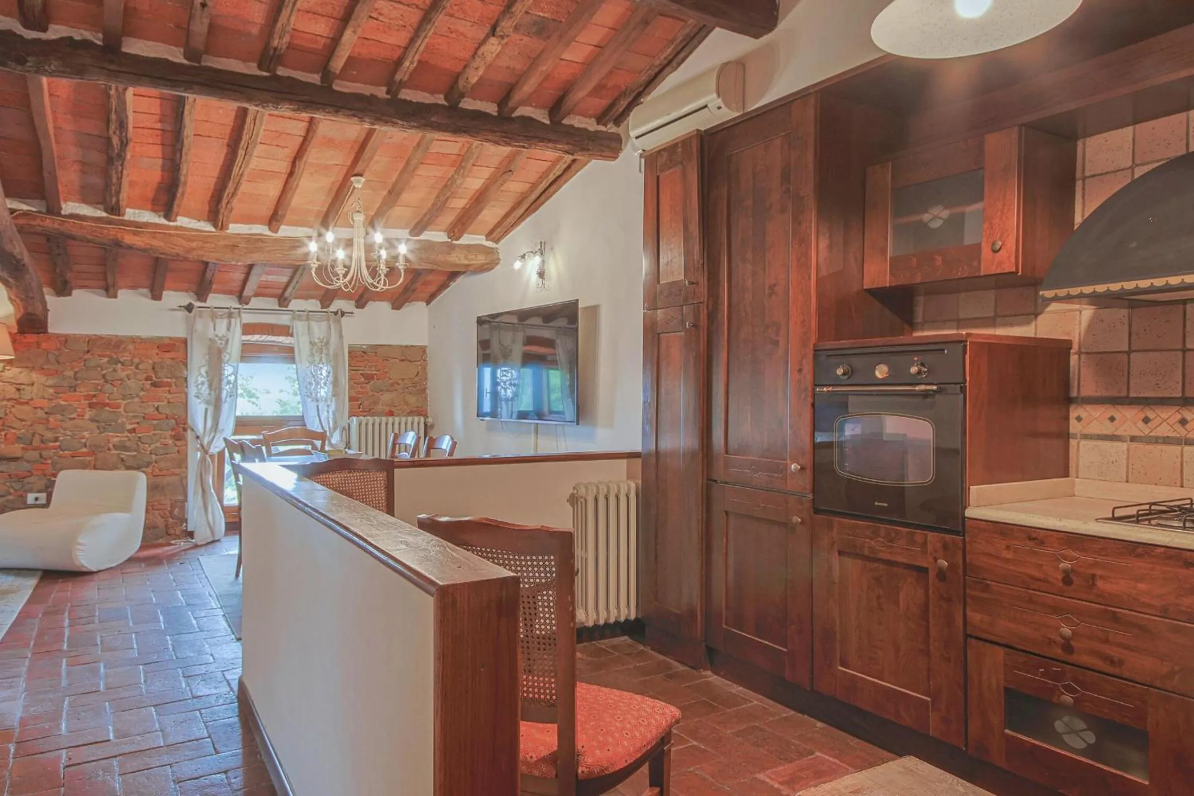 Kitchen or kitchenette in Hotel Villa Sermolli