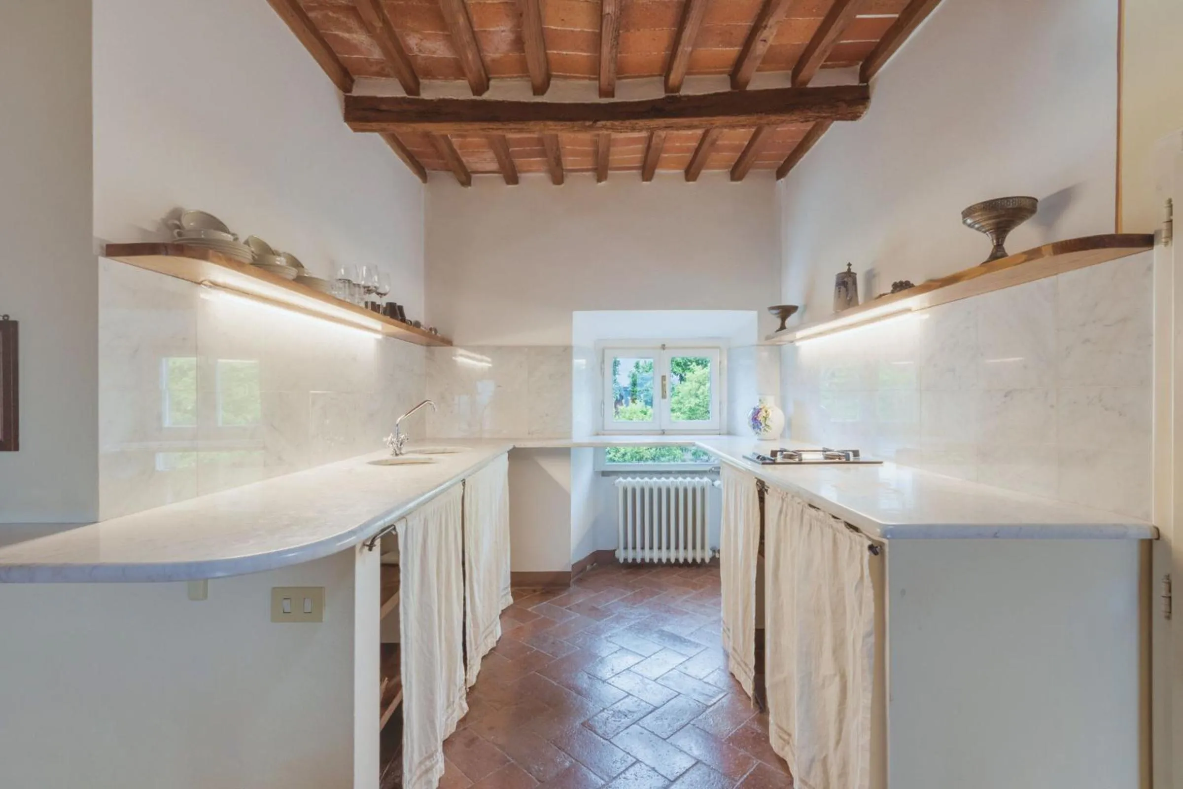 Kitchen or kitchenette in Hotel Villa Sermolli