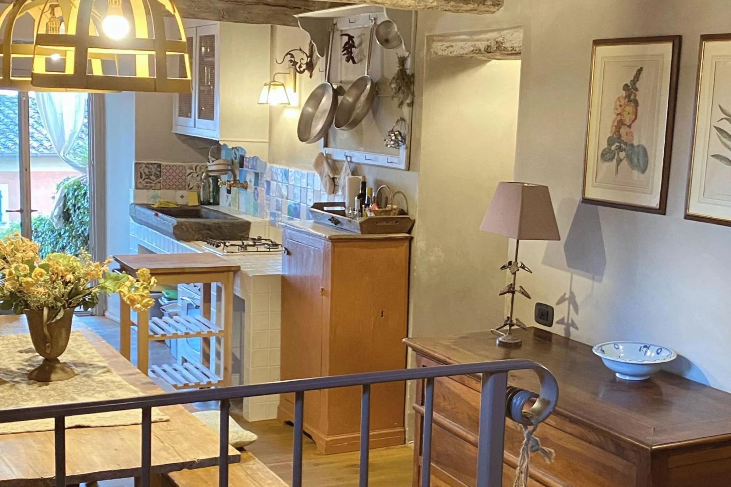 Kitchen or kitchenette in Hotel Villa Sermolli