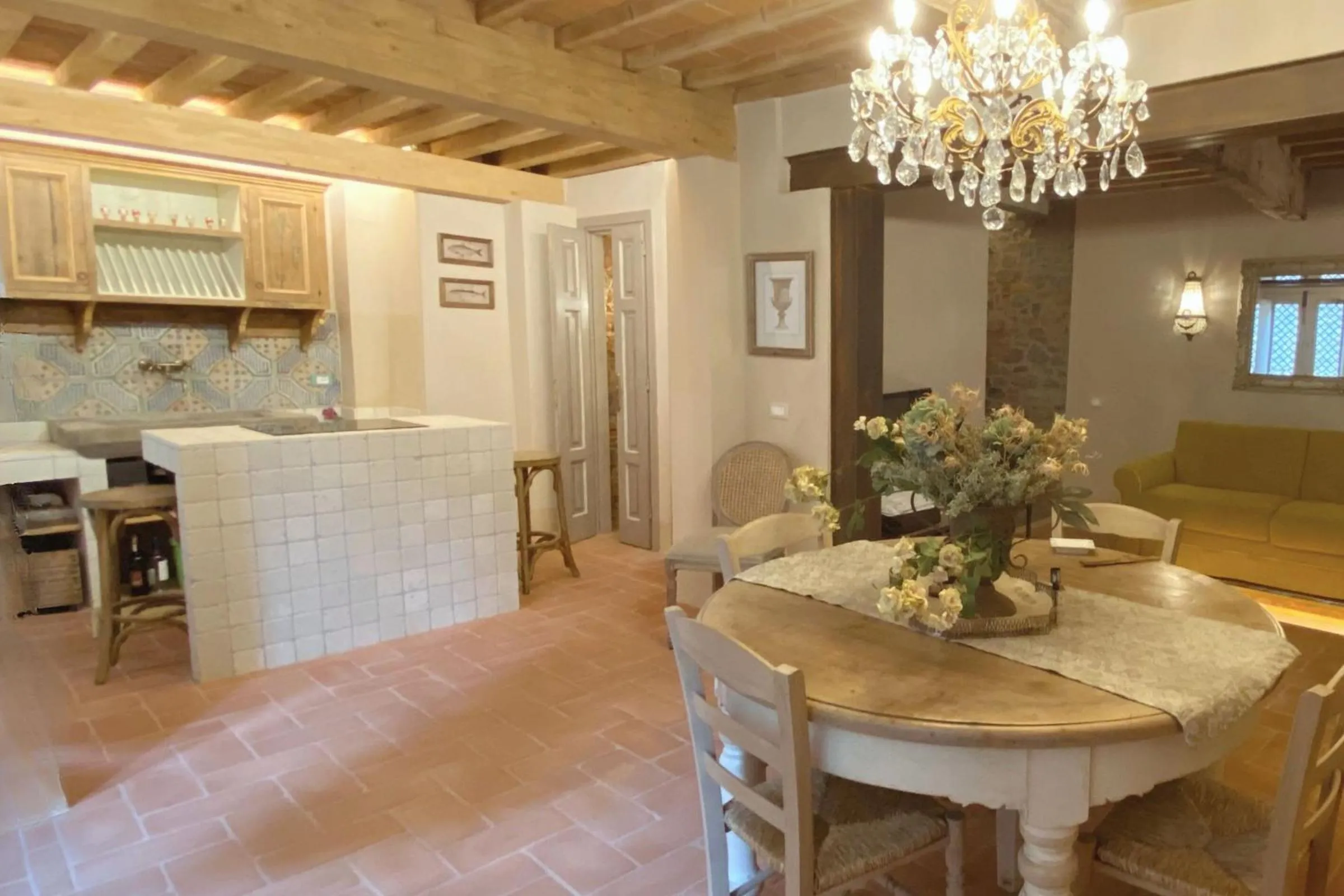 Kitchen or kitchenette in Hotel Villa Sermolli