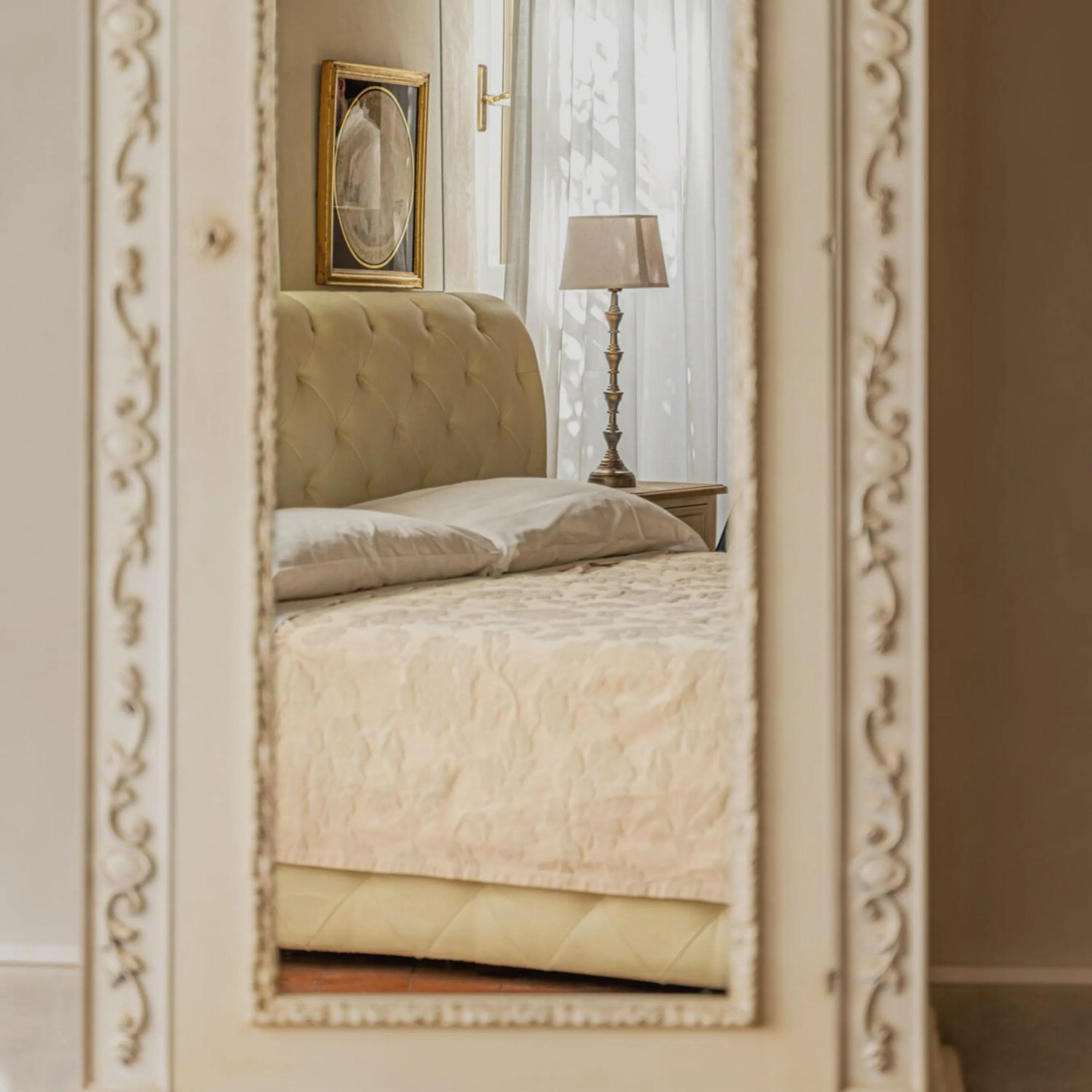 Bed in Hotel Villa Sermolli